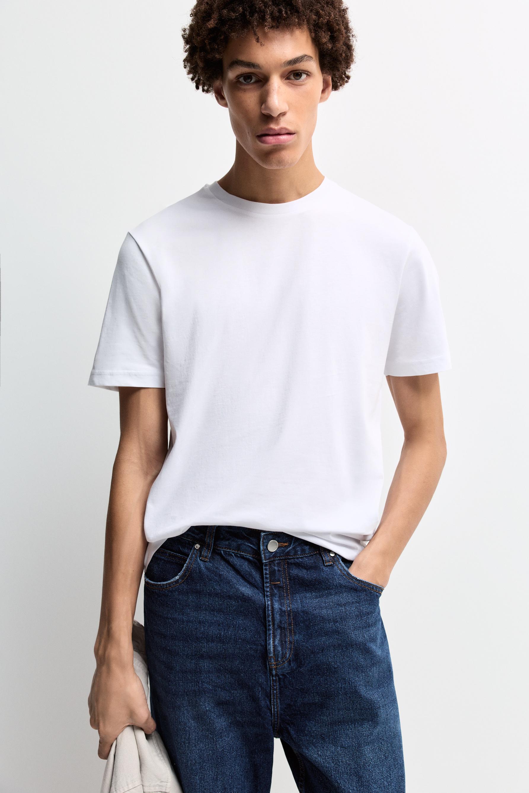 2-pack of basic T-shirts — WHITE