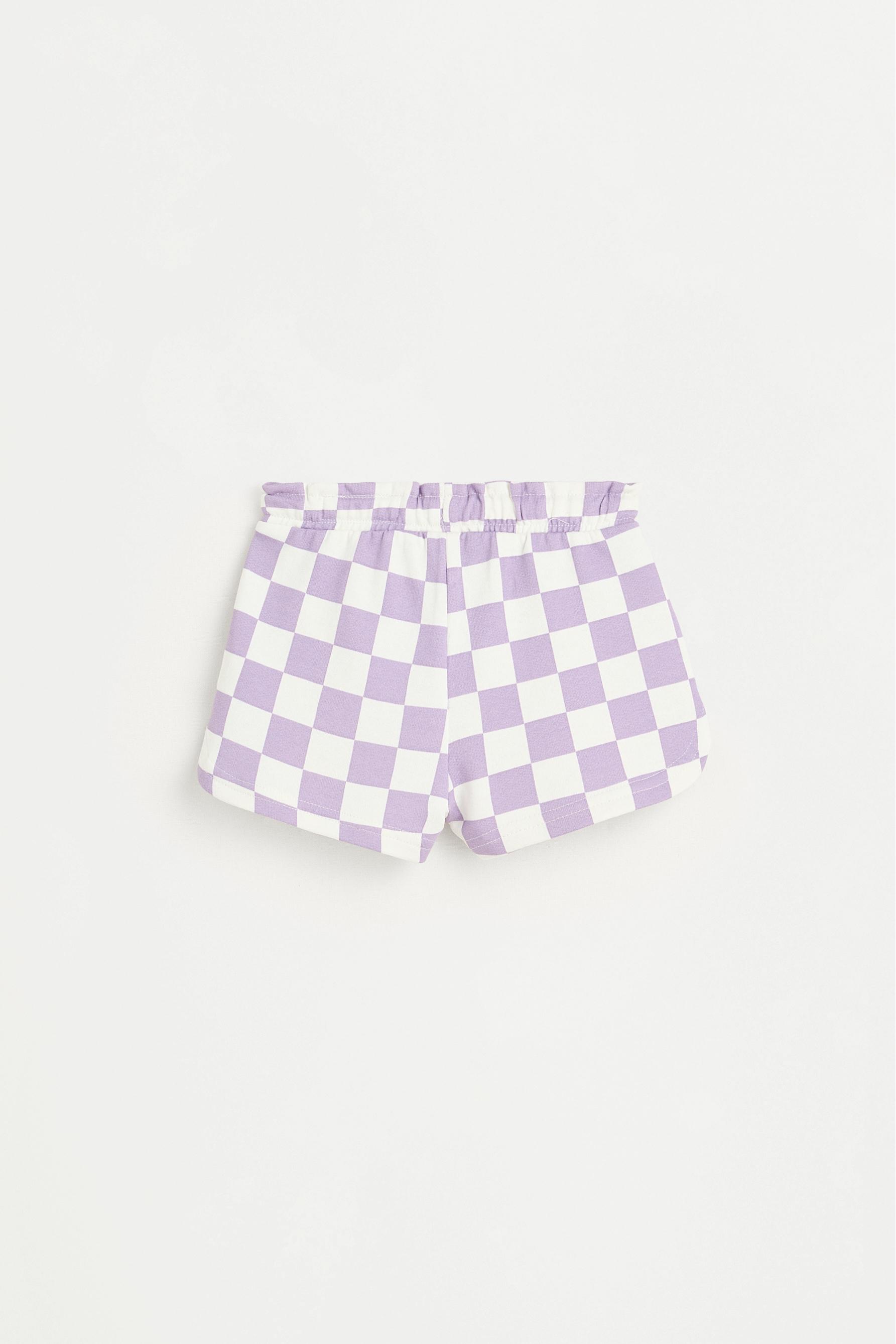 Heart print Bermuda shorts — SAND