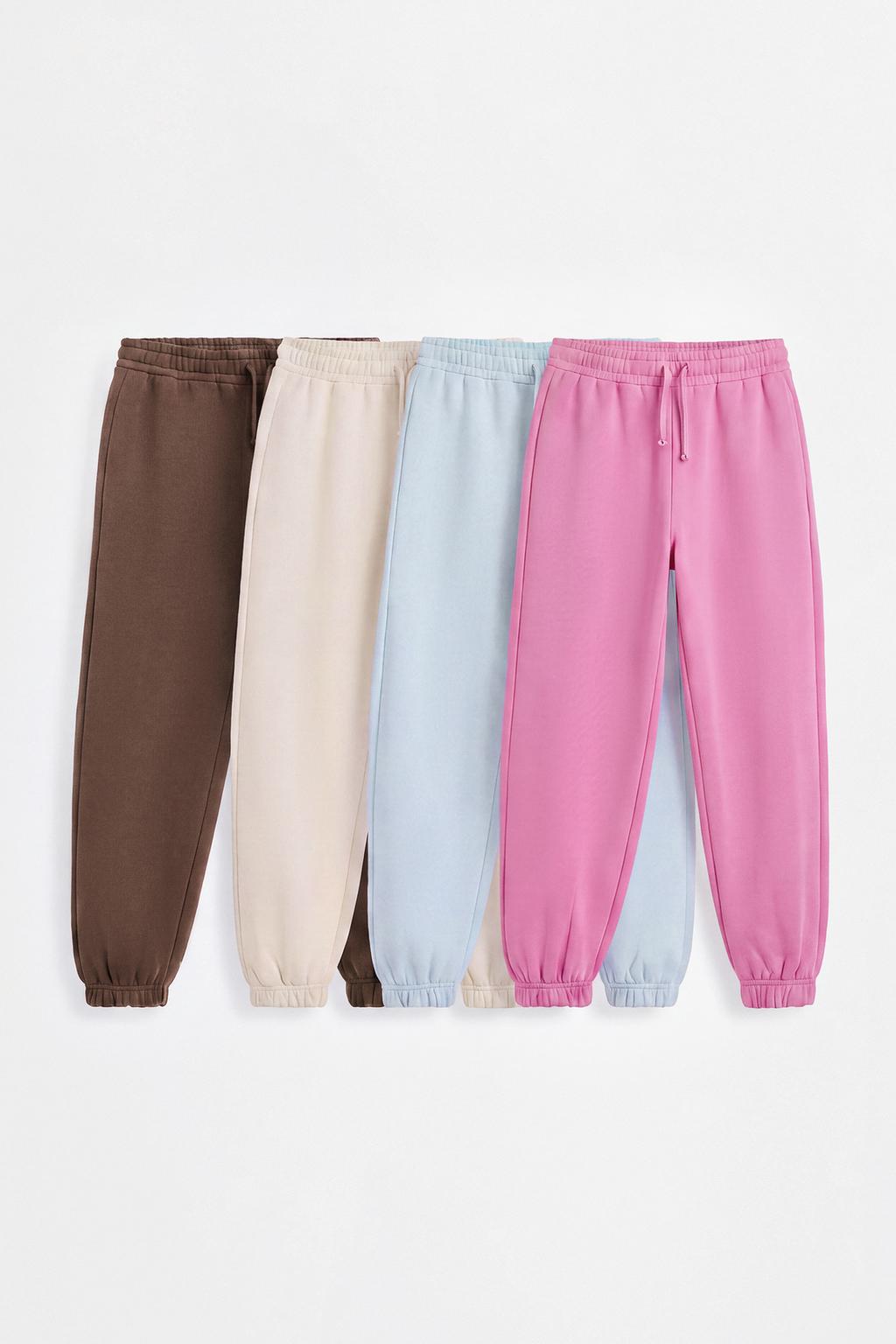 Pack of 4 plush joggers