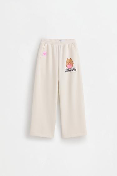 Capybara CAPYFUN© modal wide-leg trousers — OFF WHITE 1