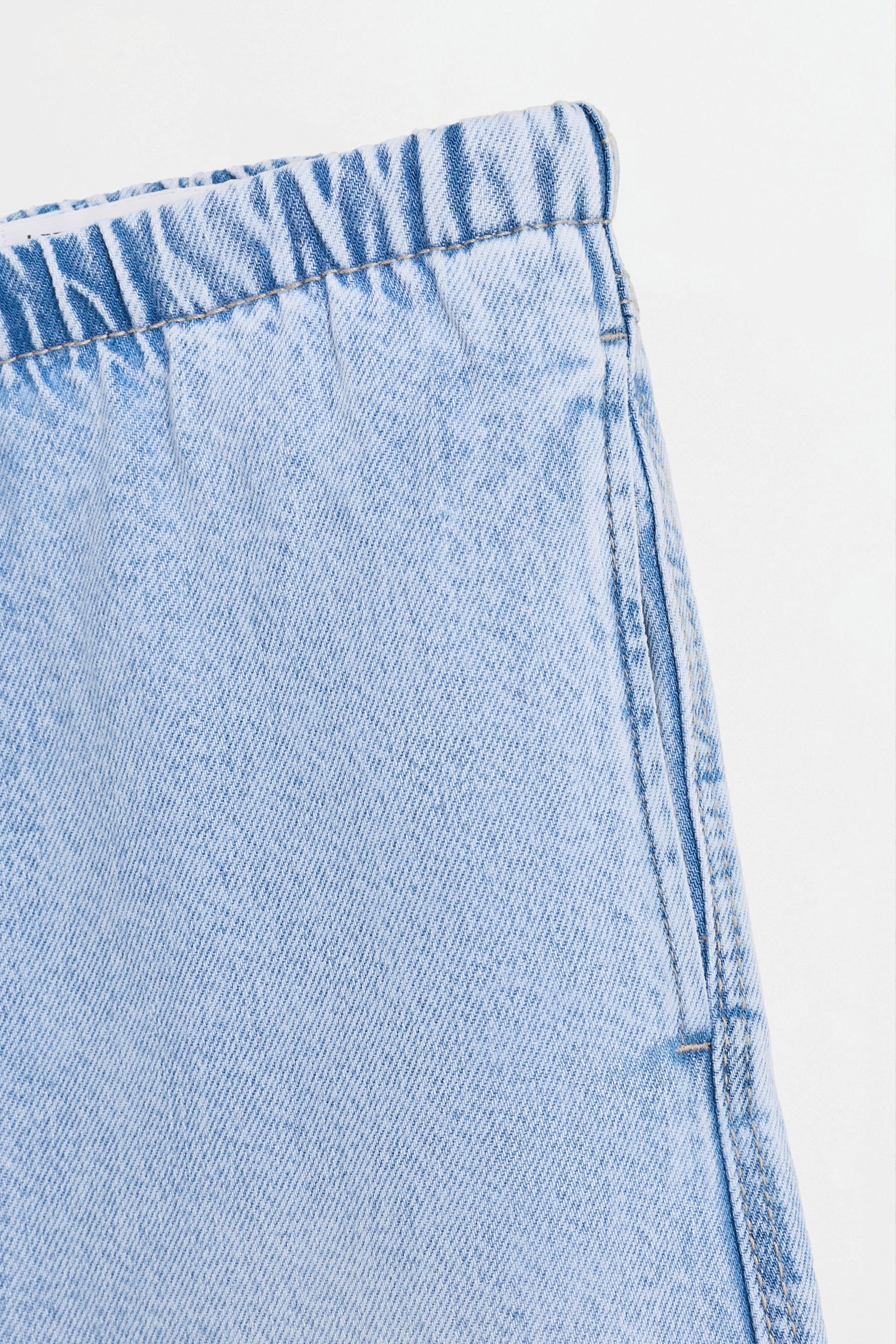 Wide-leg jogger jeans — FADED SKY BLUE