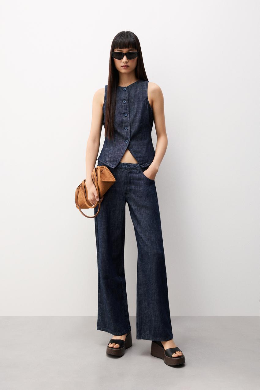 Jeans Flare Lefties Pantalones Mujer Jeans Wide Leg Jeans