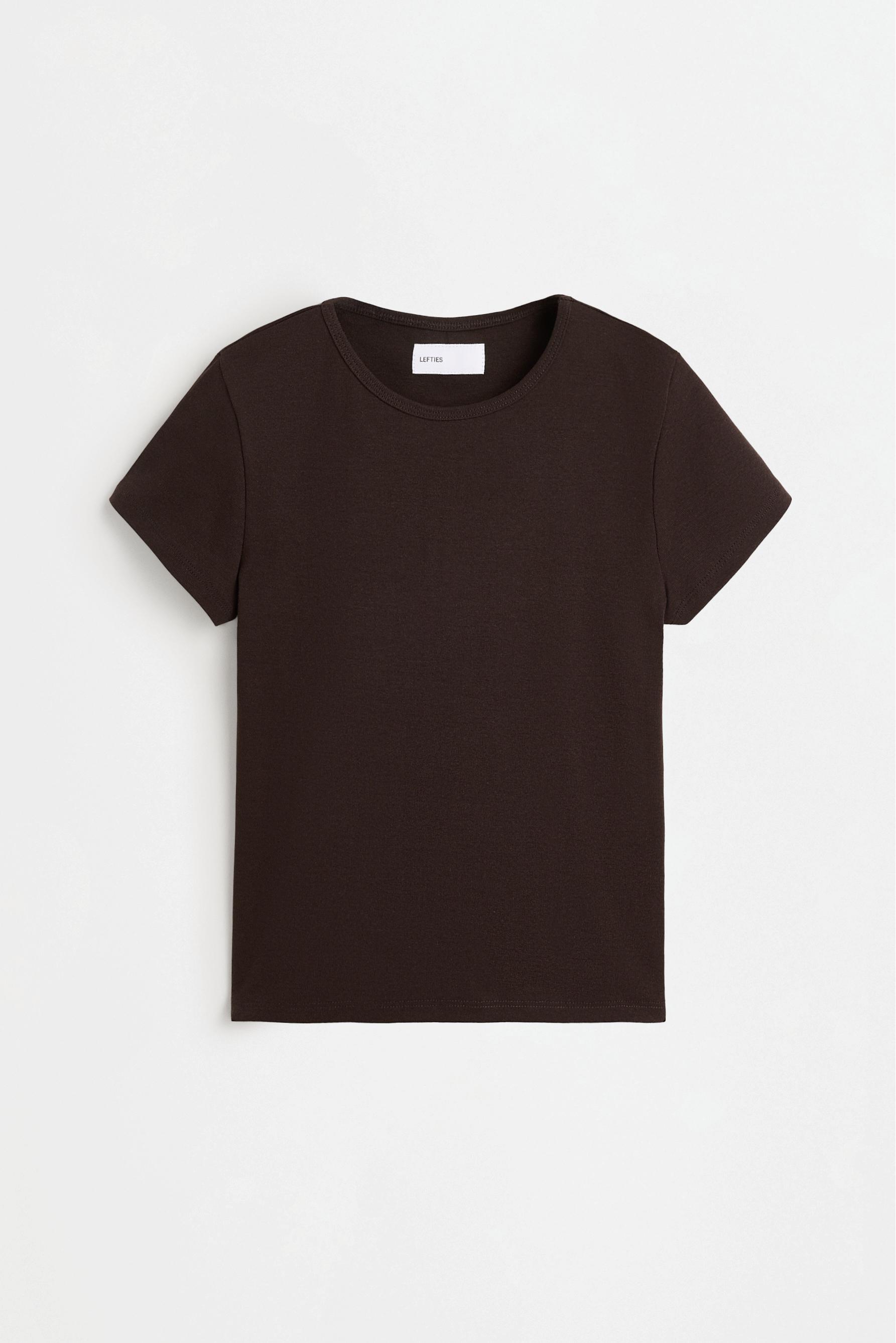 Basic T-shirt — DARK BROWN
