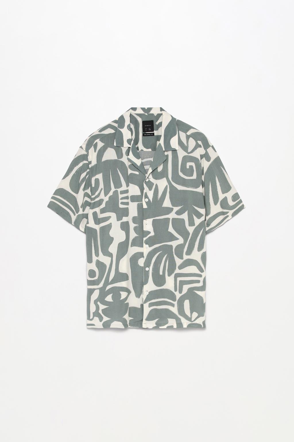 Camisa resort estampada