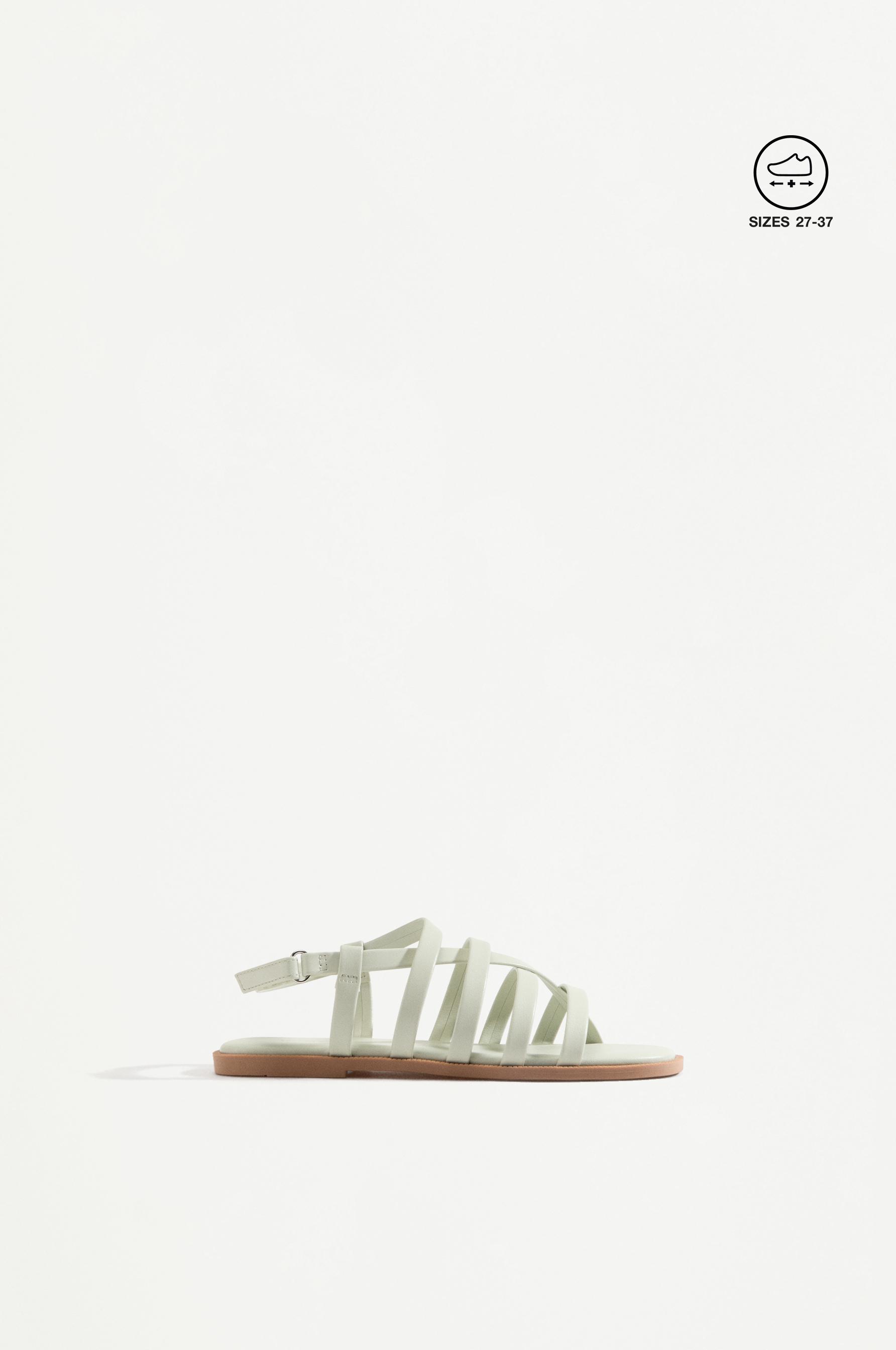 Girls' strappy sandals — MINT GREEN