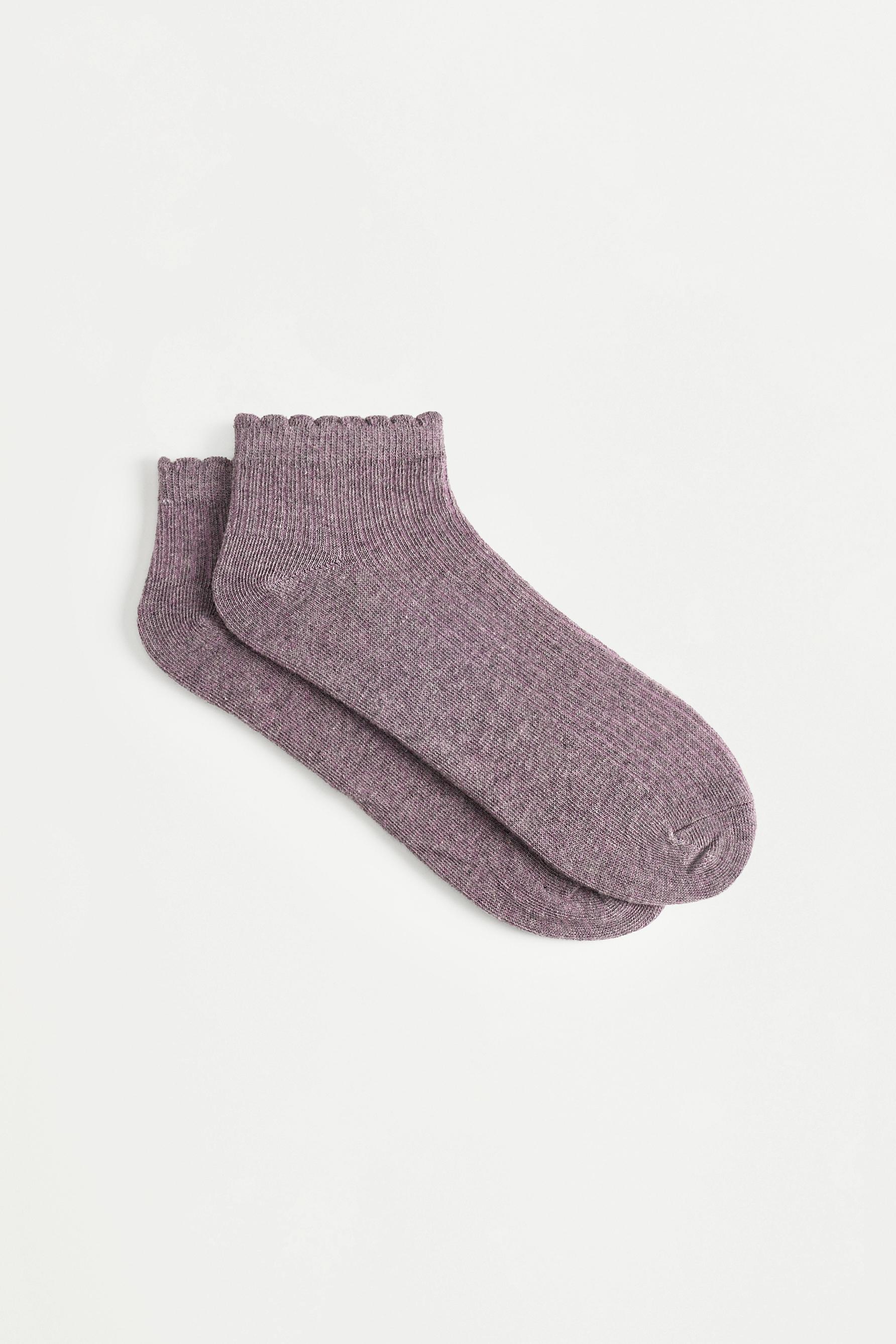 Ankle Socks (4-Pack) — MAUVE MARL