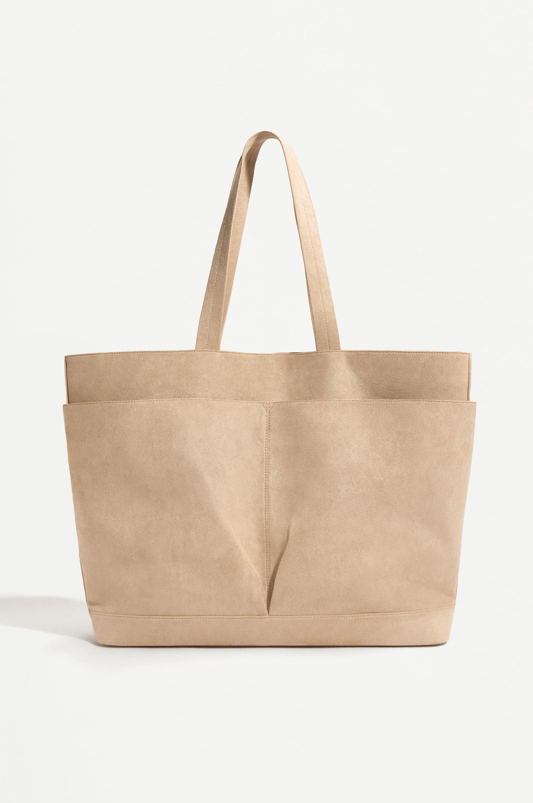 Bolso shopper efecto ante