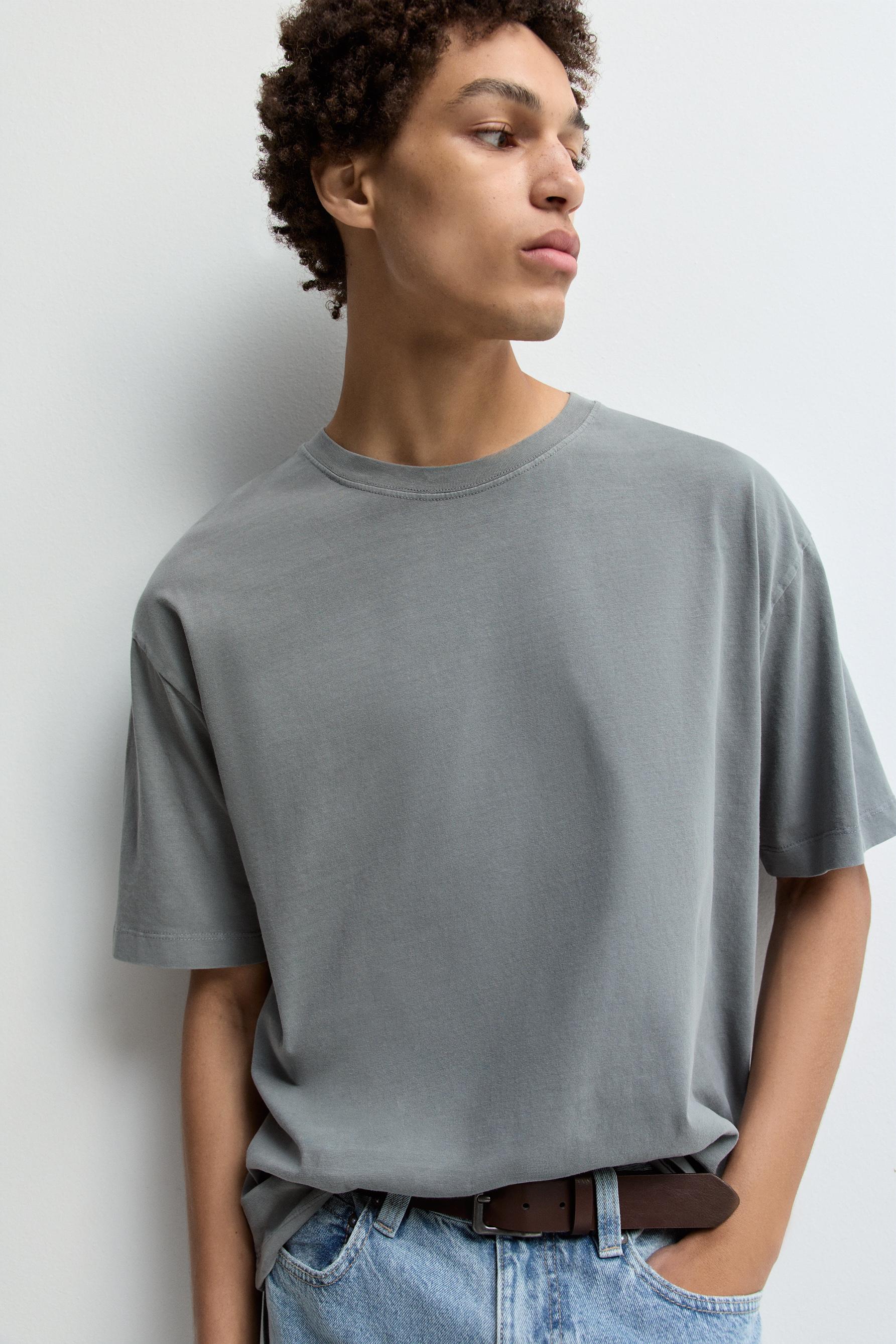 Faded-effect T-shirt — VANILLA
