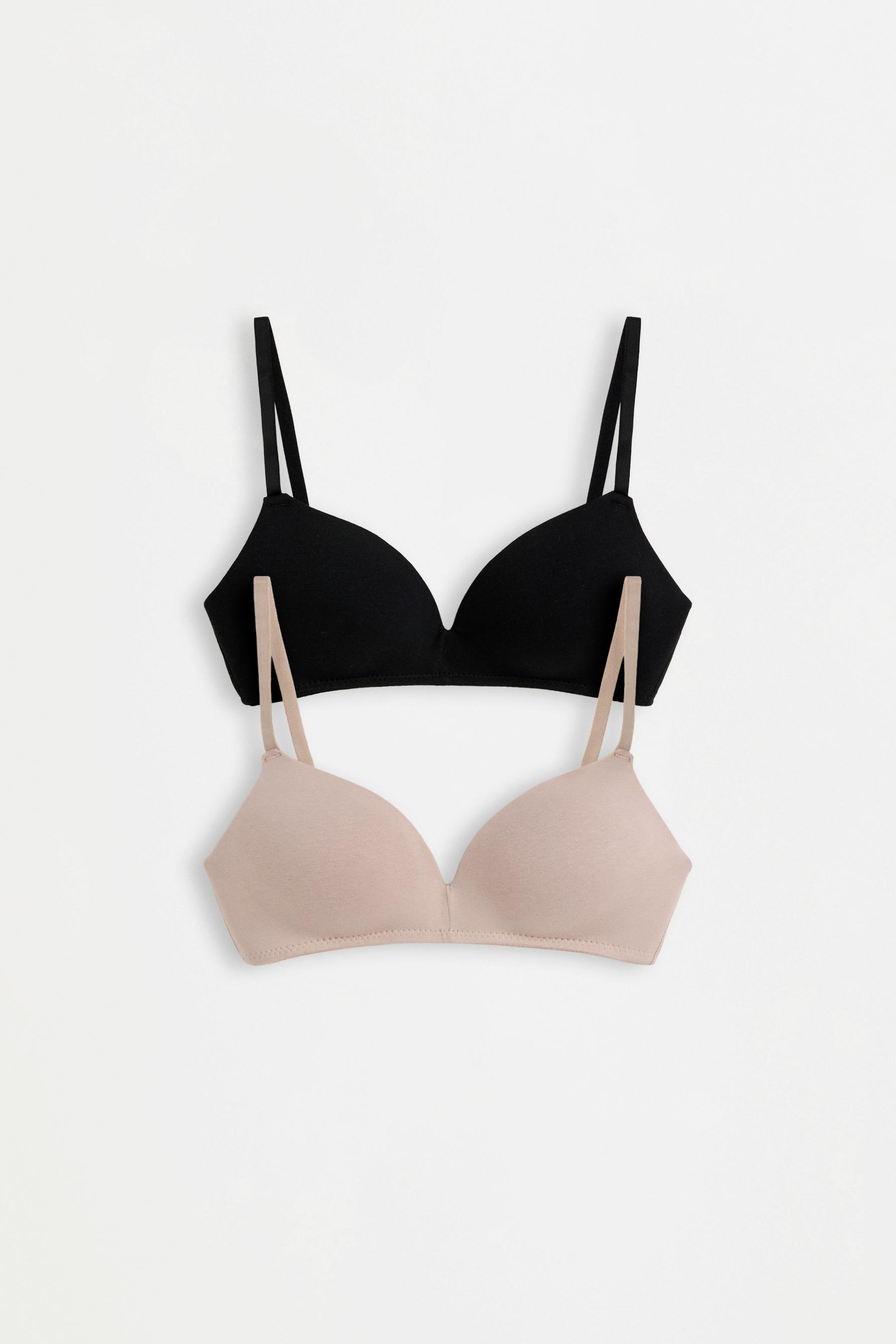 Pre-shaped bras (2-pack) — MINK