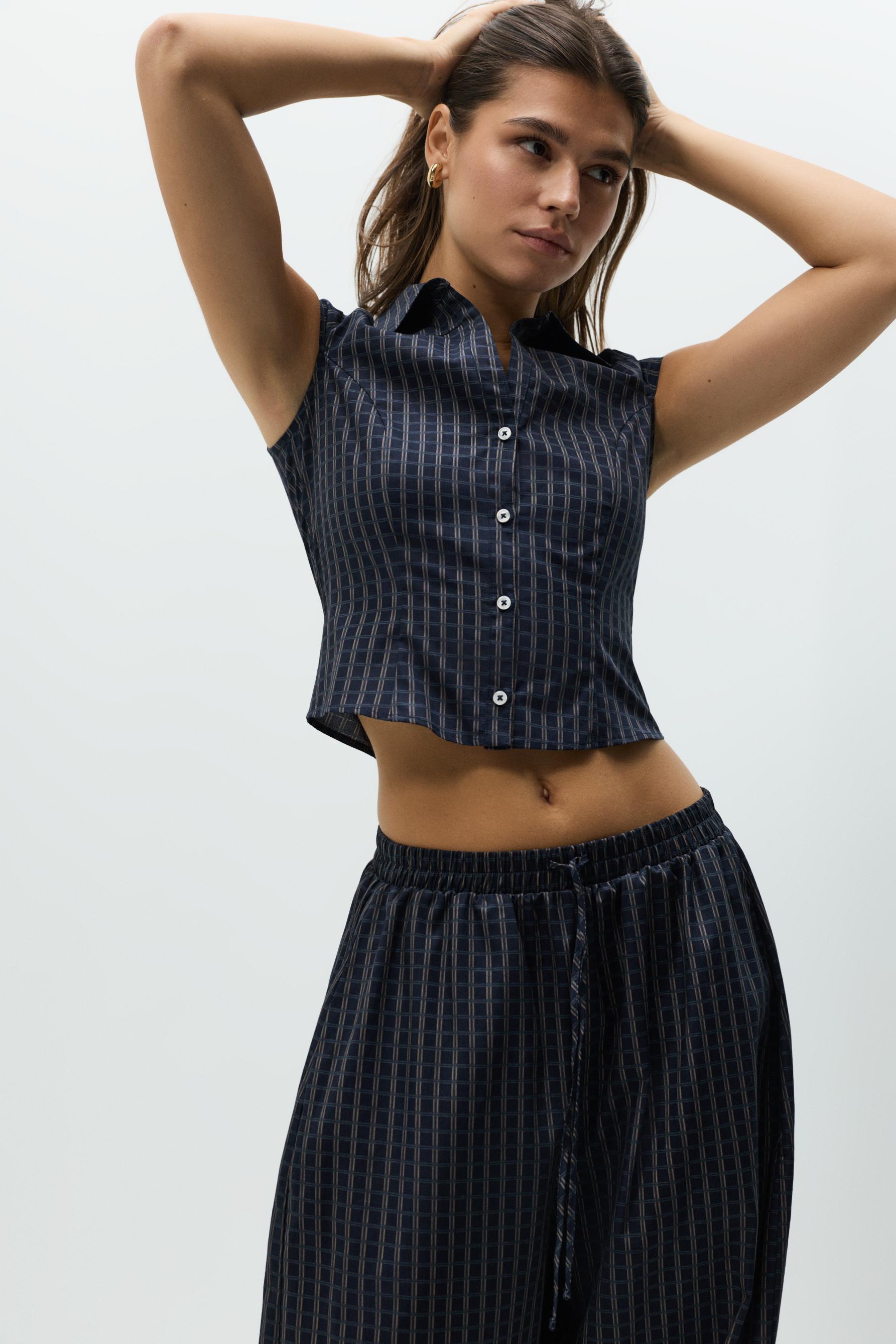 Poplin shirt — DARK BLUE