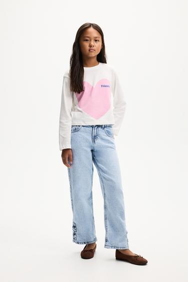 Jeans with ties — PALE BLUE 1