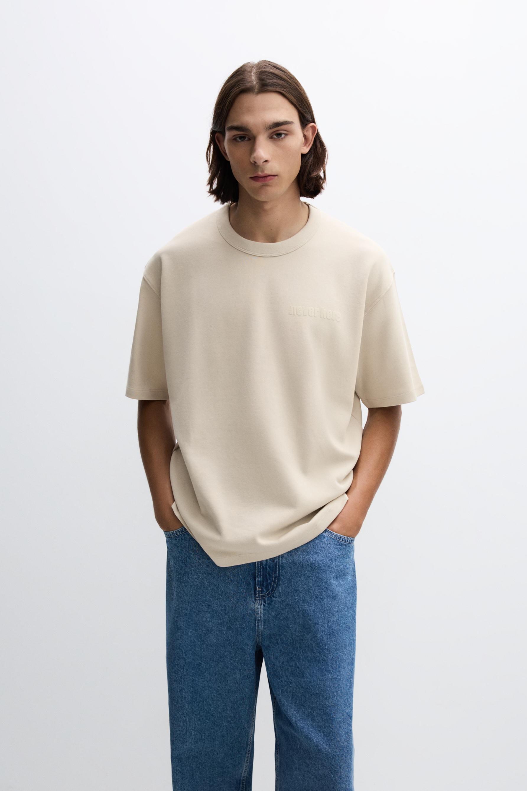 Camiseta interlock texto