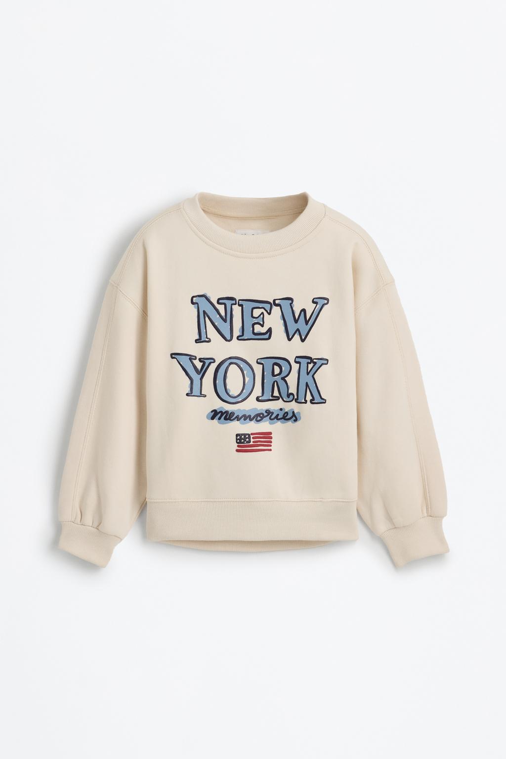Sweatshirt with raised prints