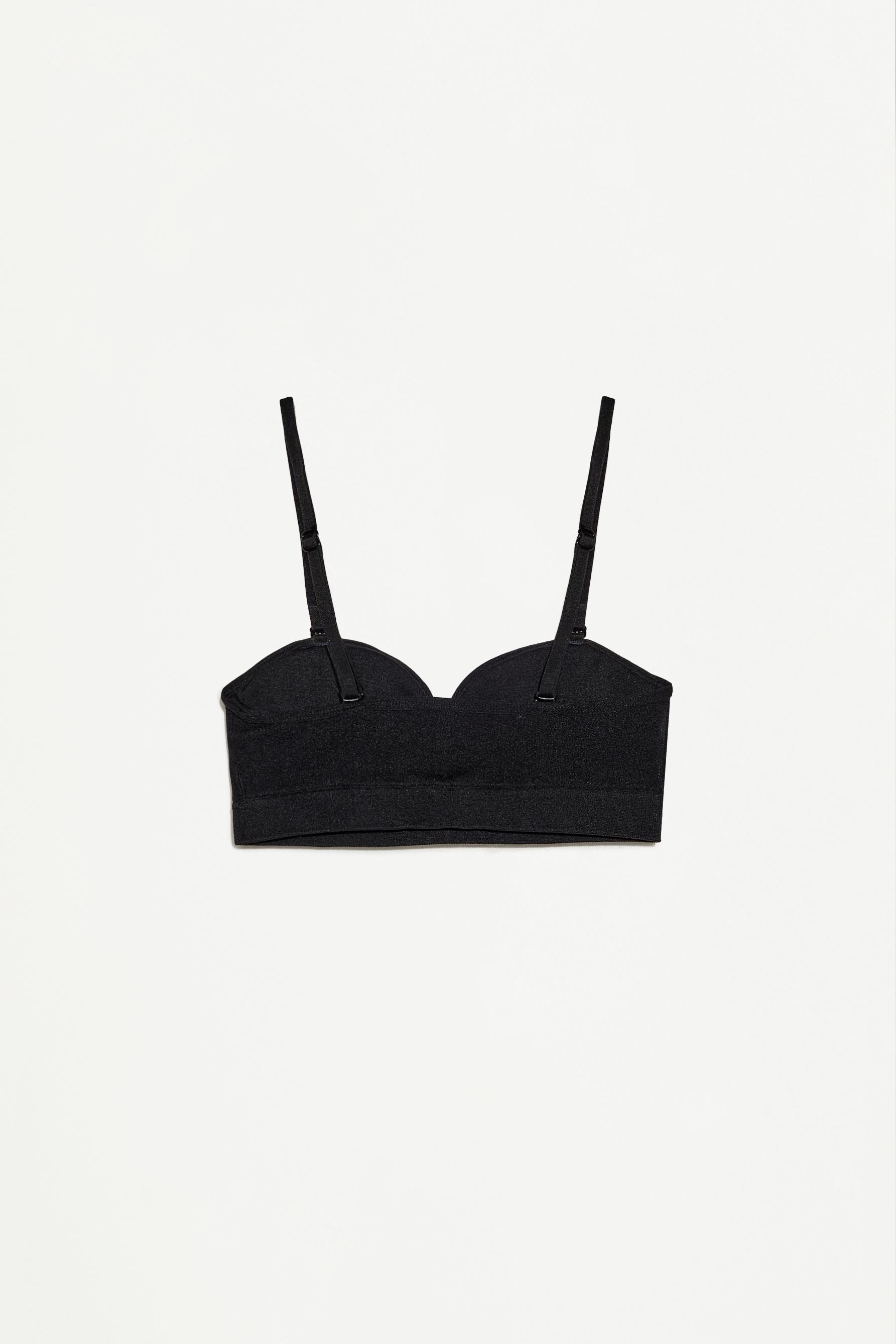 Seamless bandeau tops (2-Pack) — BLACK