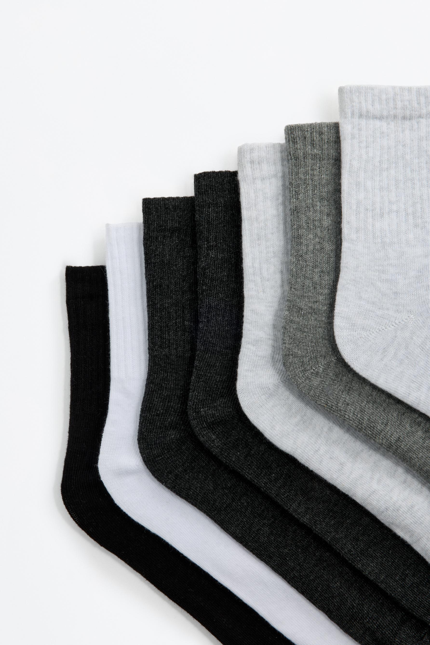 High ankle socks (7-Pack) — GREY