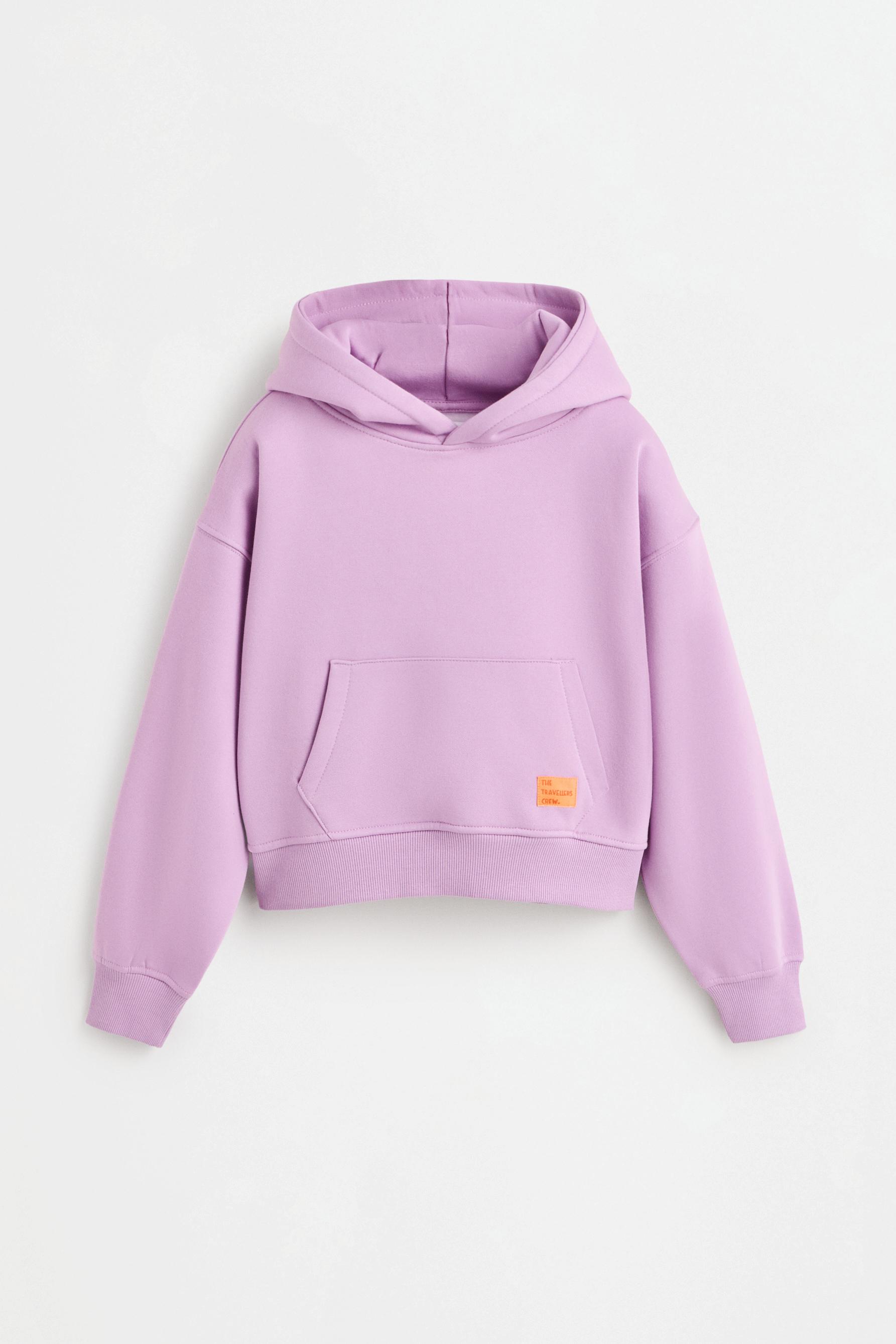 Cropped hoodie — MAUVE PINK