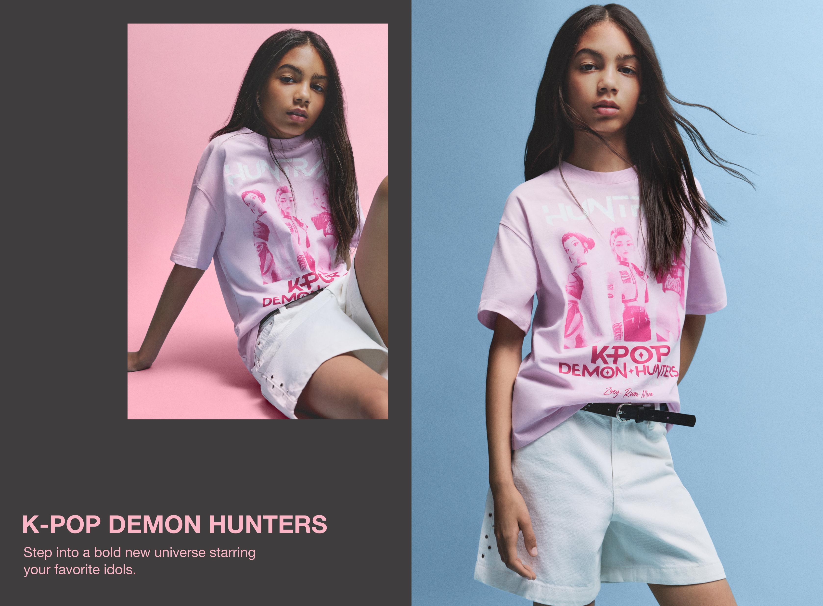 Huntrix K-Pop Demon Hunters™/© Netflix T-shirt — PINK