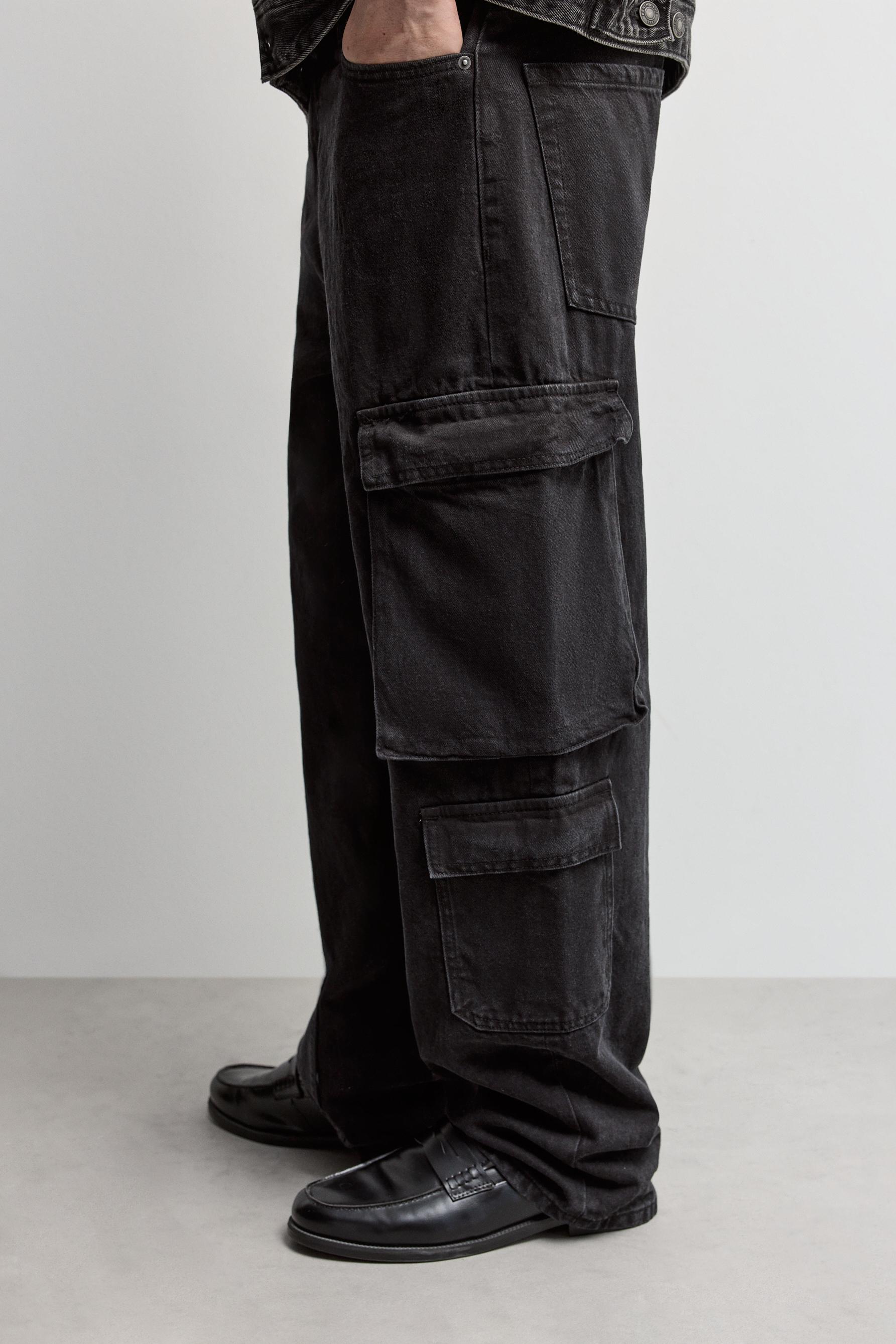 Multipocket baggy jeans — FADED BLACK