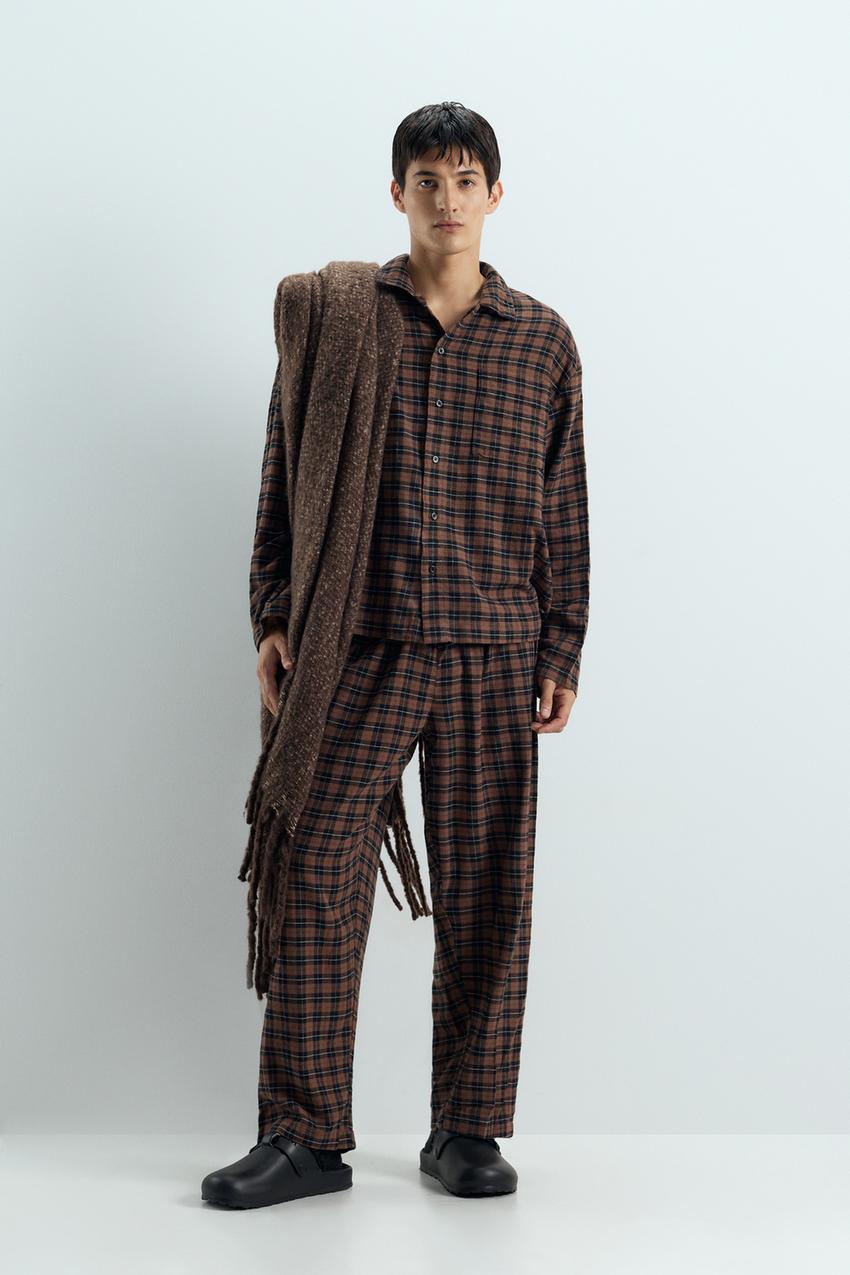 Pijama camisero franela Camisetas Manga Corta Camisetas ROPA