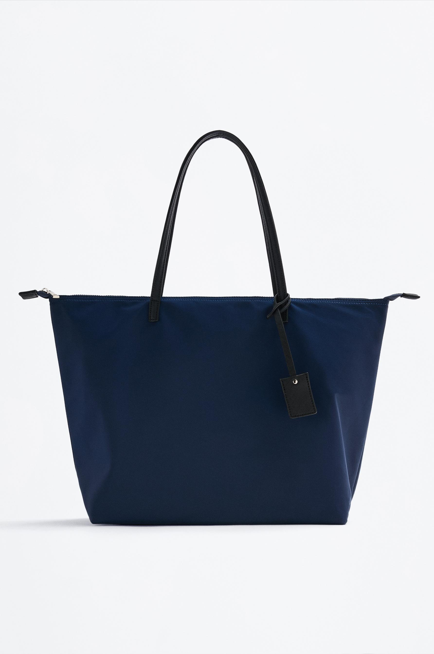 Zımbalı suni süet tote çanta - Cüzdan - ÇANTA - Kadın | Lefties Turkey