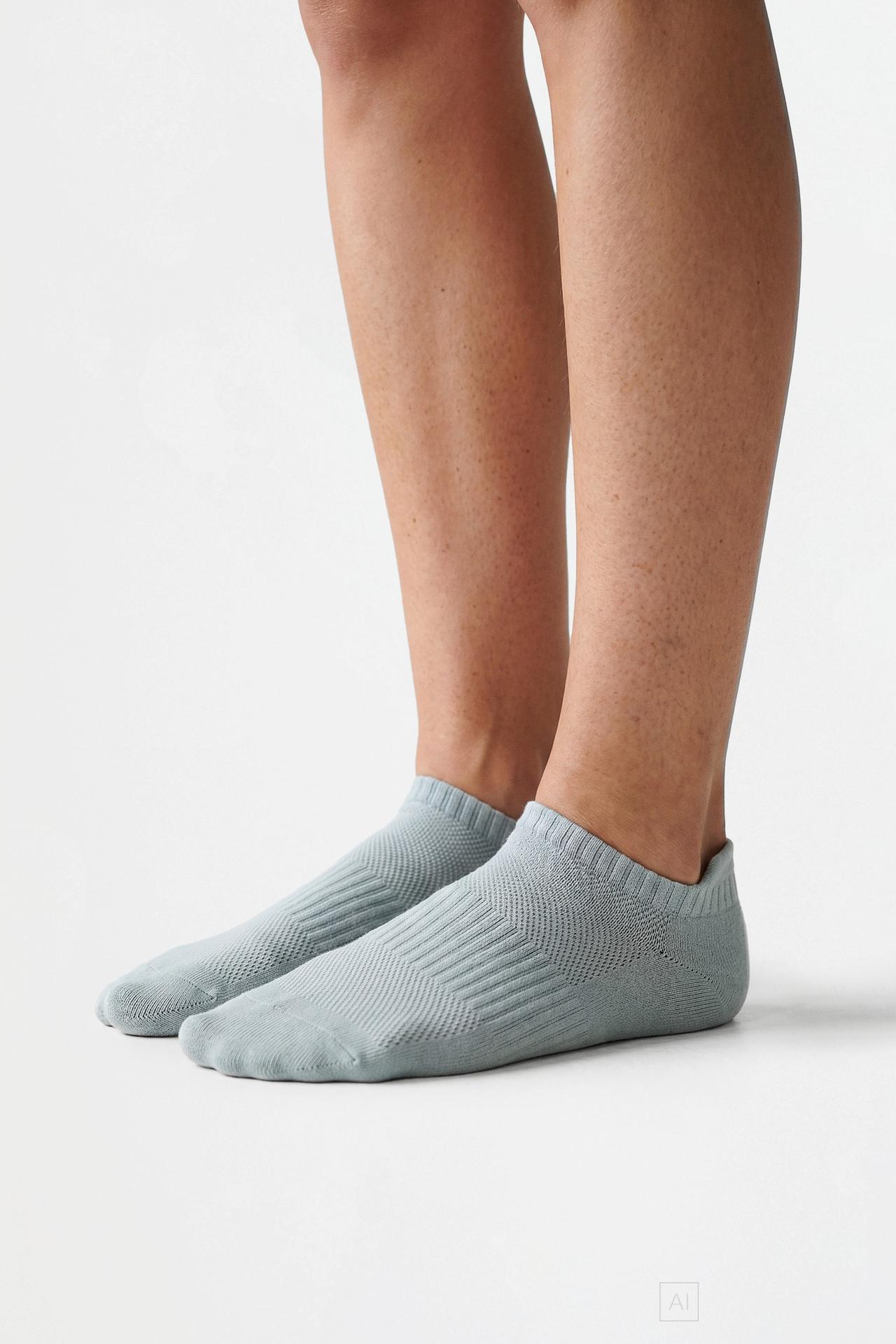 Short sports socks (5-pack) — GREEN