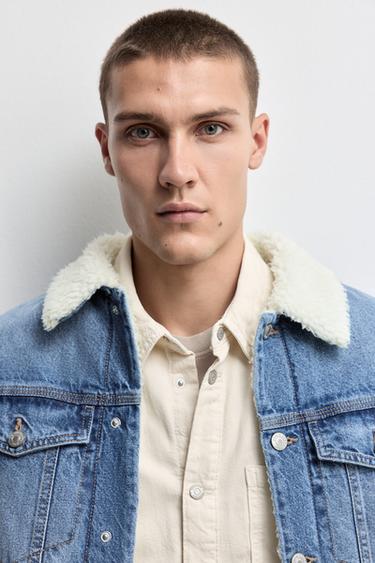 Shearling collar jacket — INDIGO 5