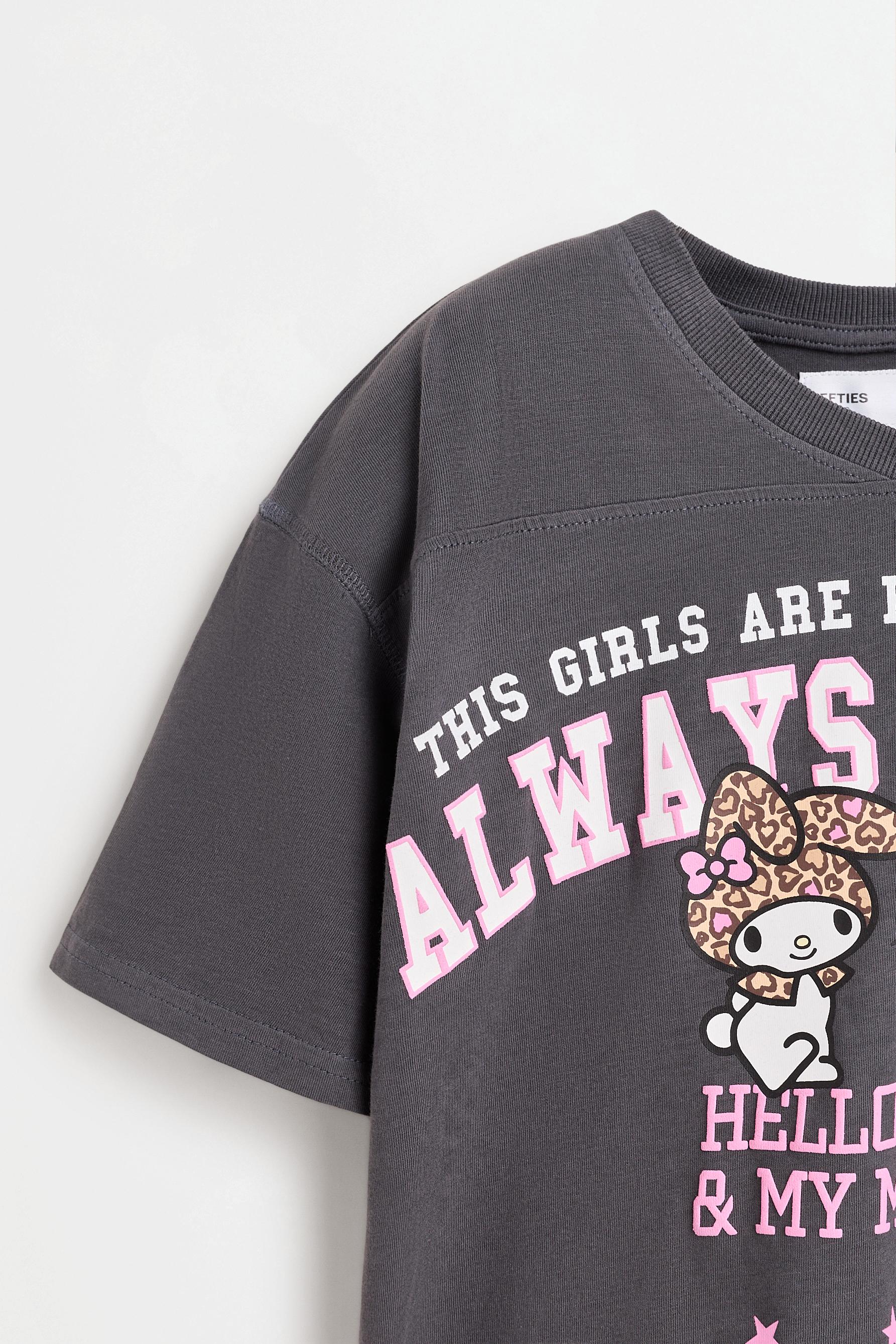 Hello Kitty and My Melody ©SANRIO T-shirt — ANTHRACITE GREY