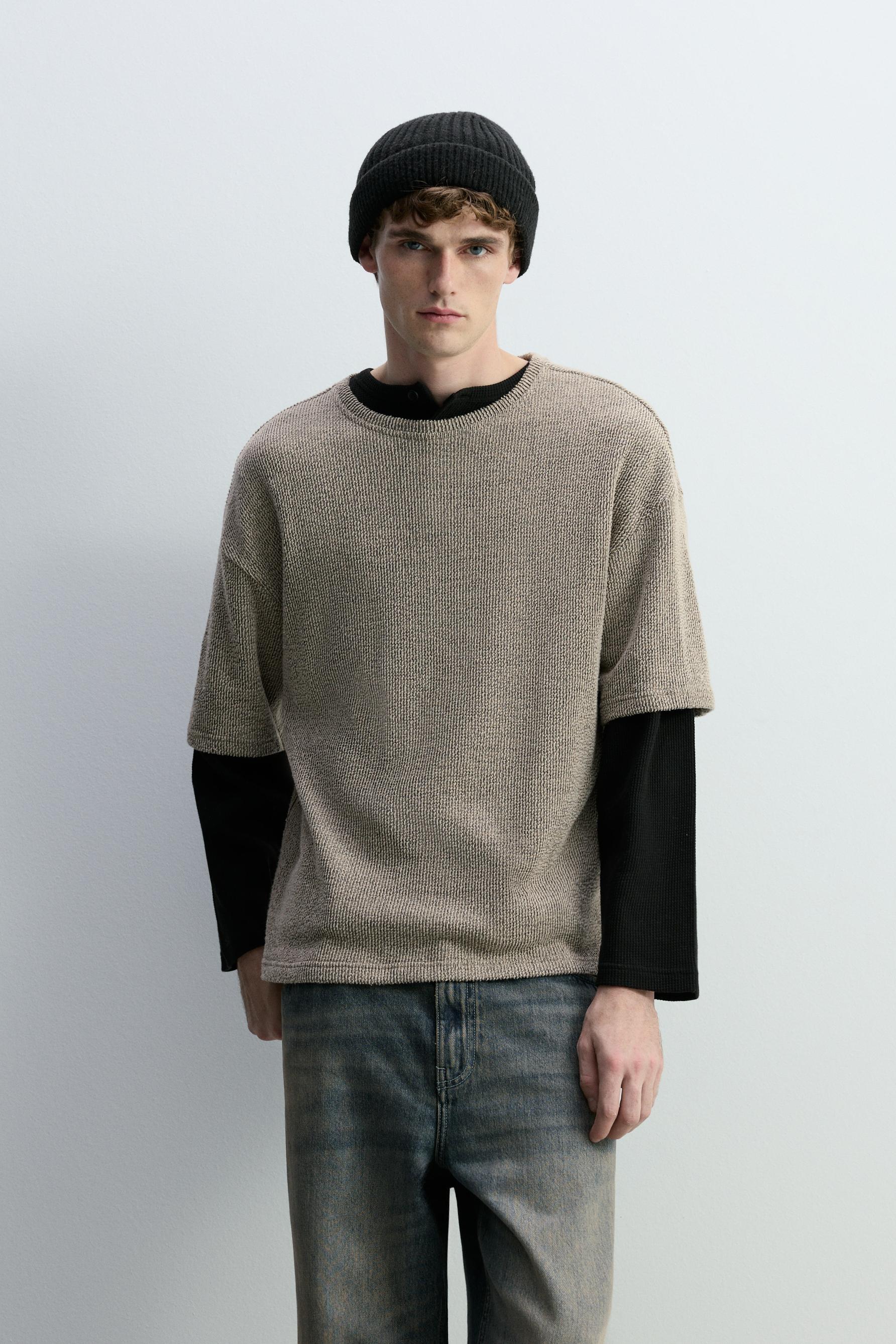 Camiseta textura bordado