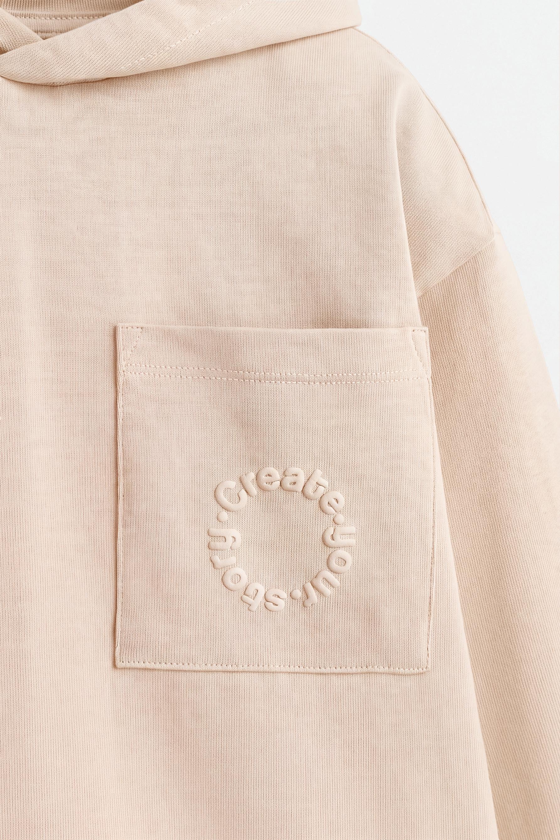 Heavyweight hooded T-shirt — ECRU