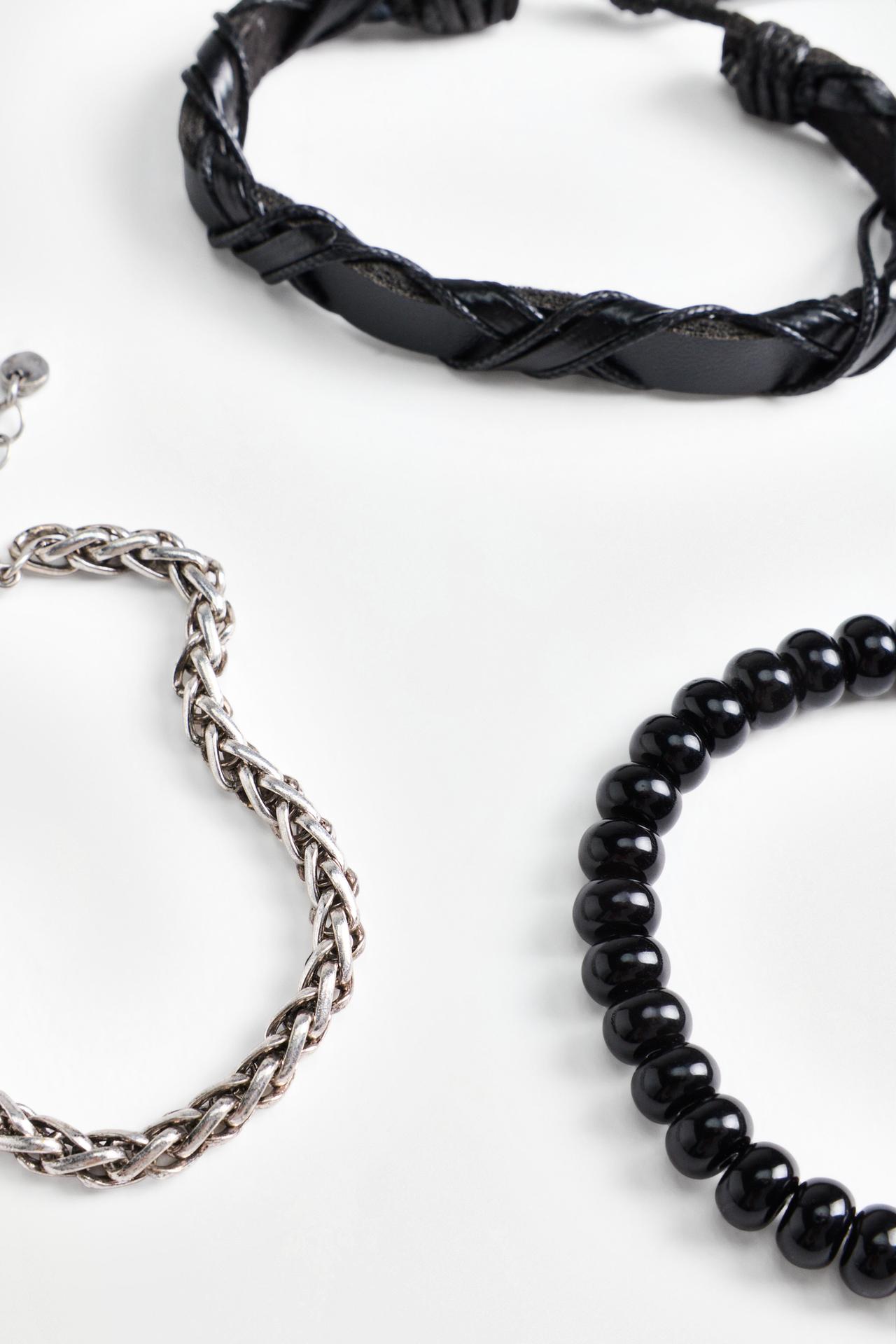 Assorted Bracelets (Pack of 3) — BLACK