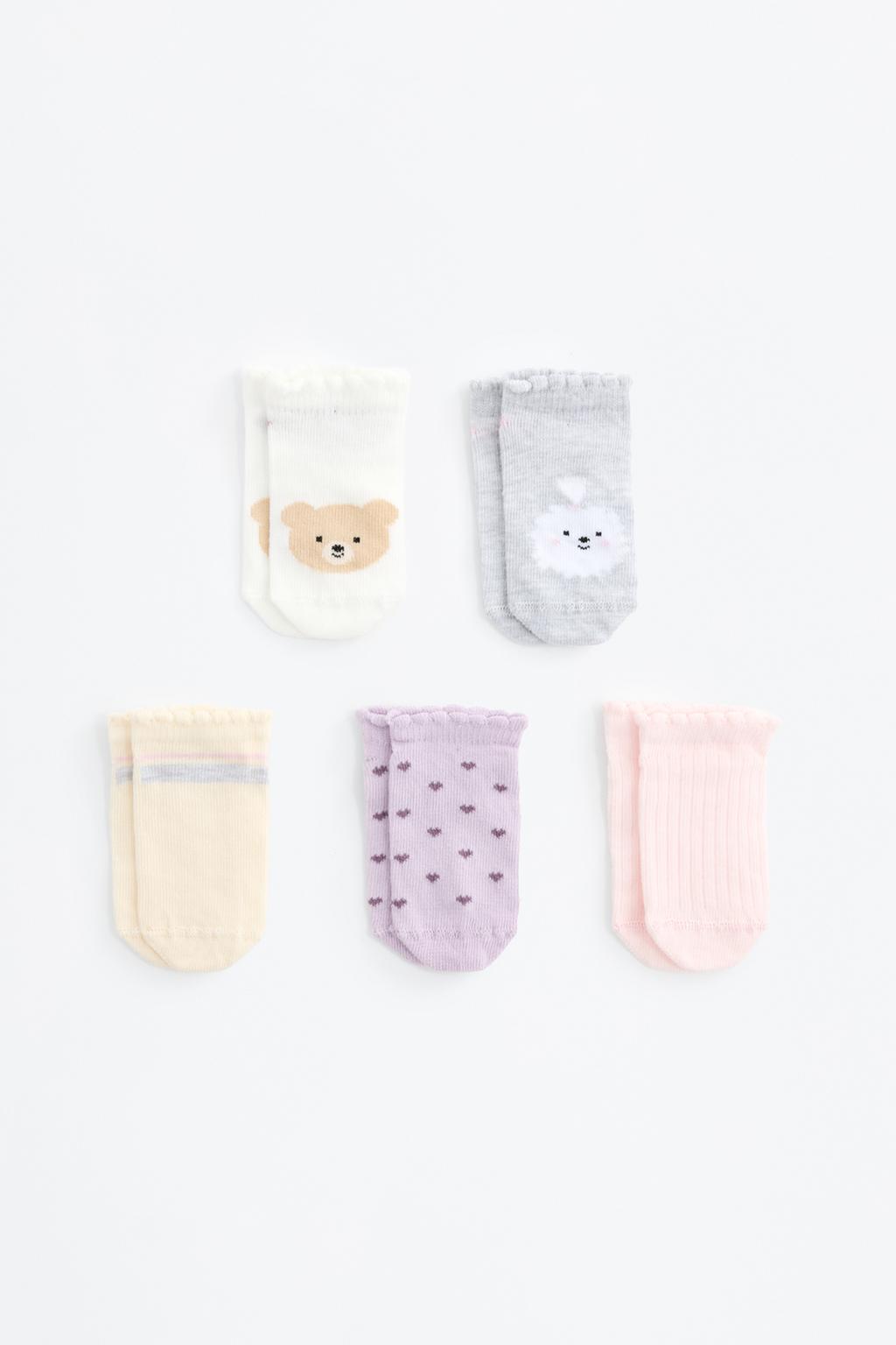 5-pack of bear ankle socks