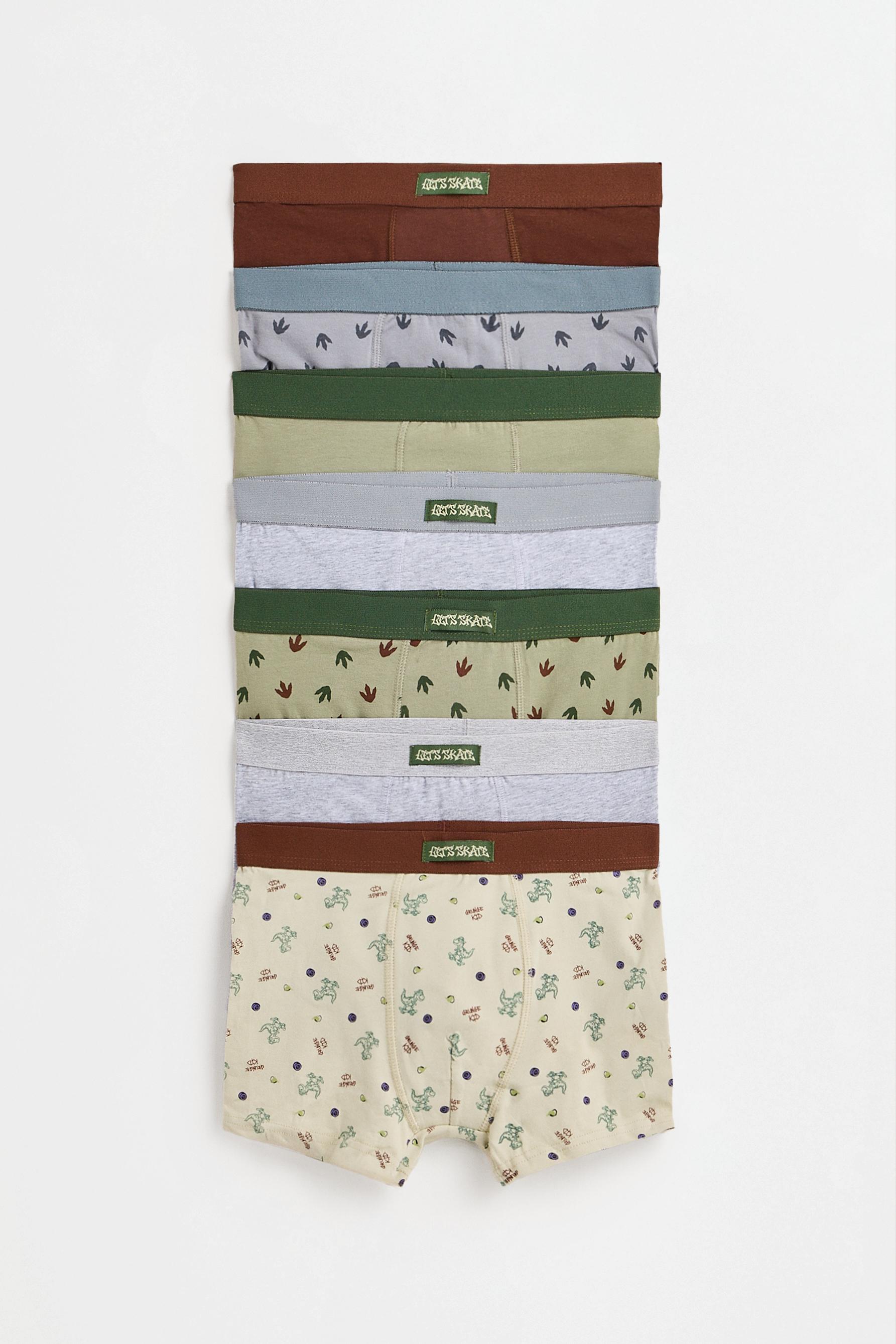 Mixed boxer briefs (7-pack) — GREEN TONES