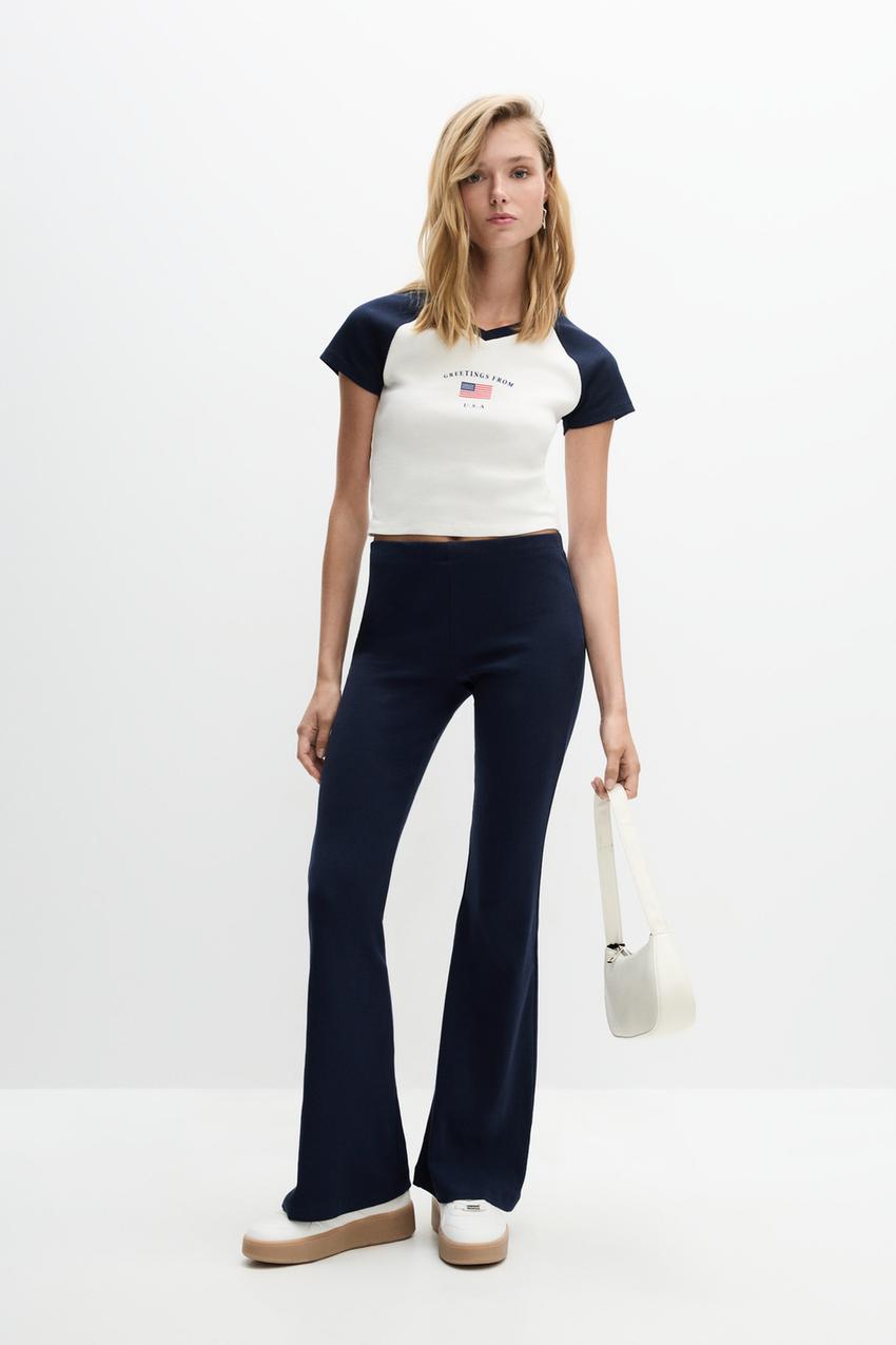 Legging Lefties Ropa Deportiva Mujer Legging Flare Tops Deportivos