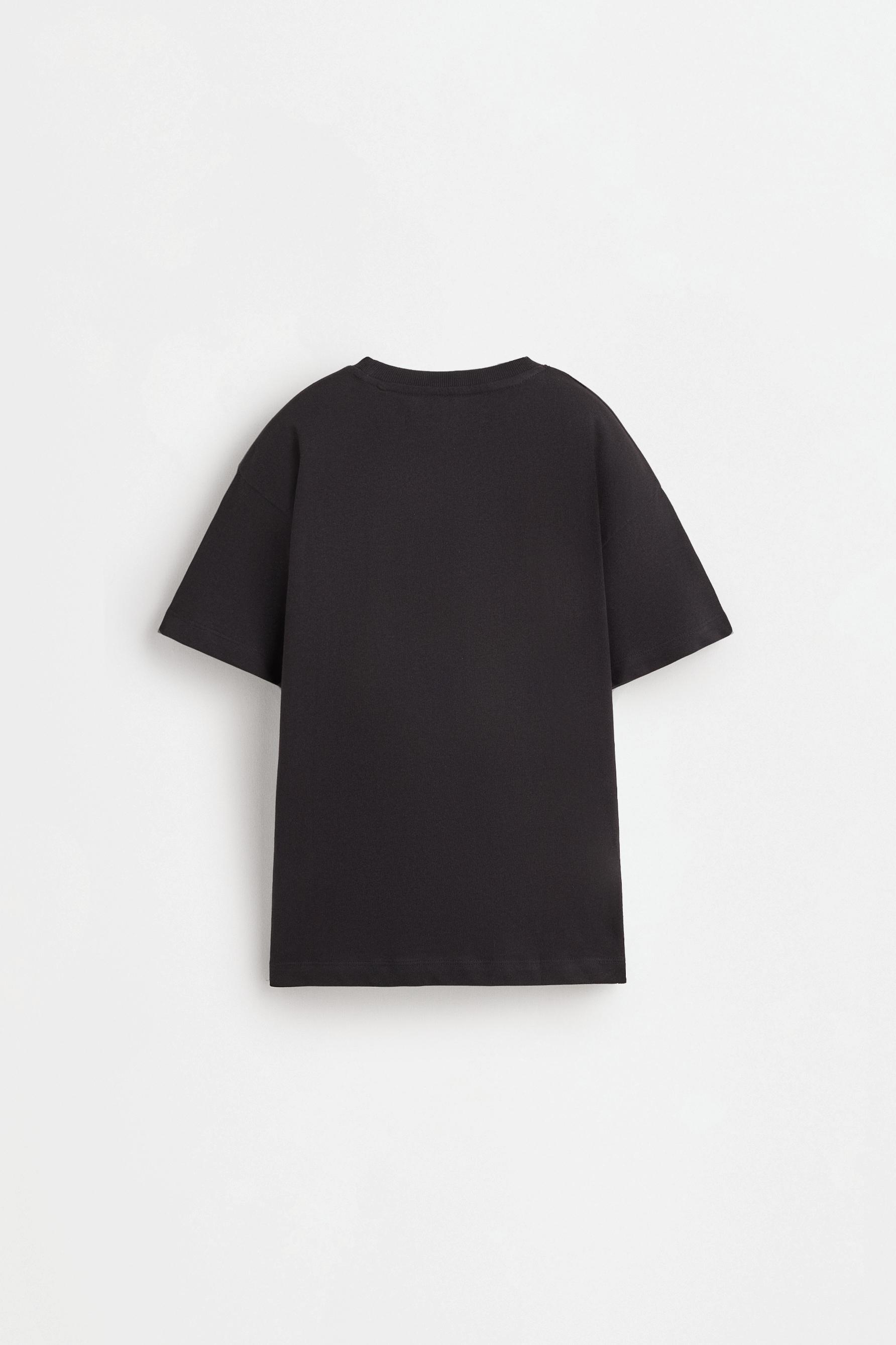 Printed T-shirt — BLACK