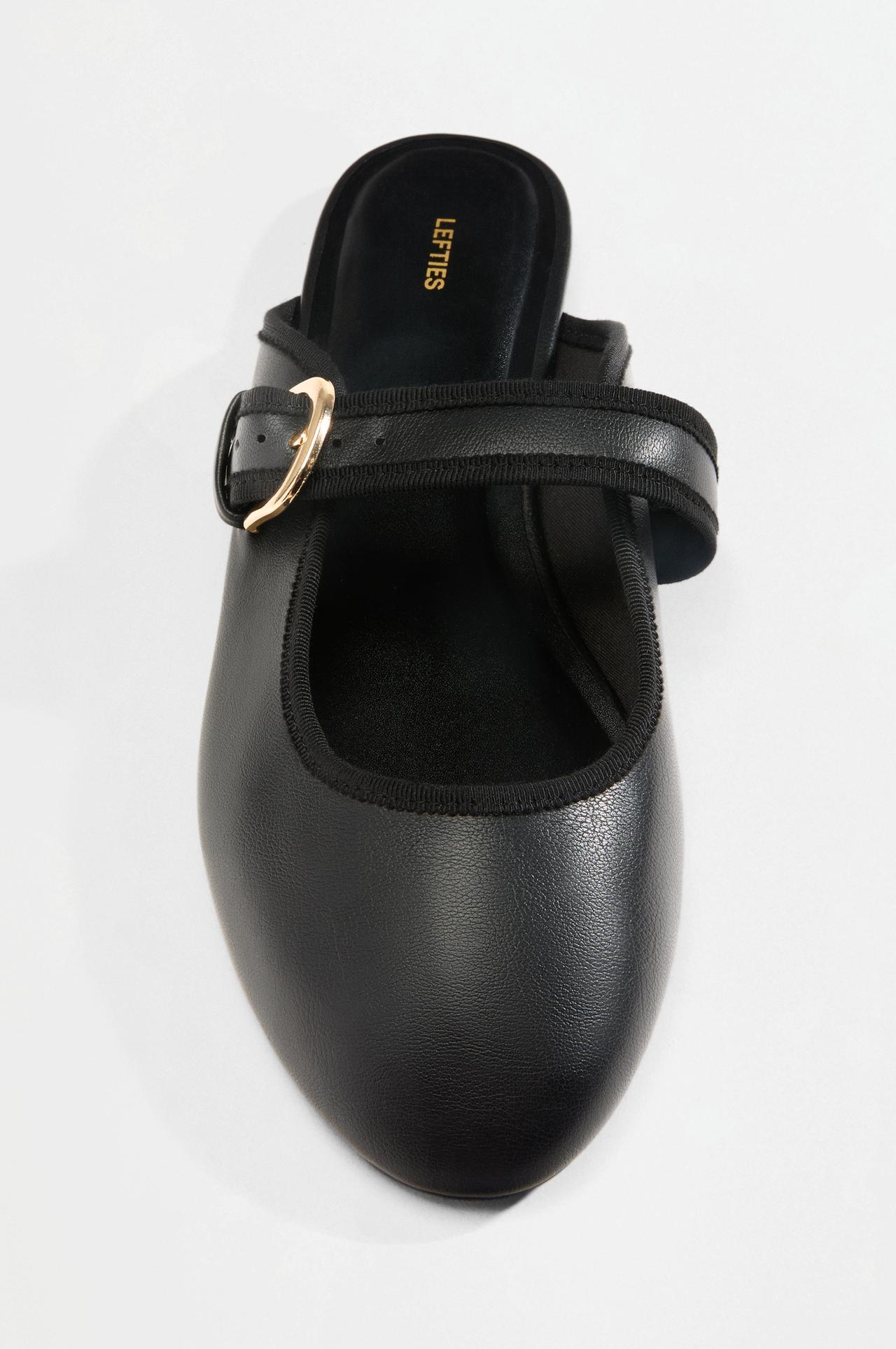 Slingback ballet flats — BLACK