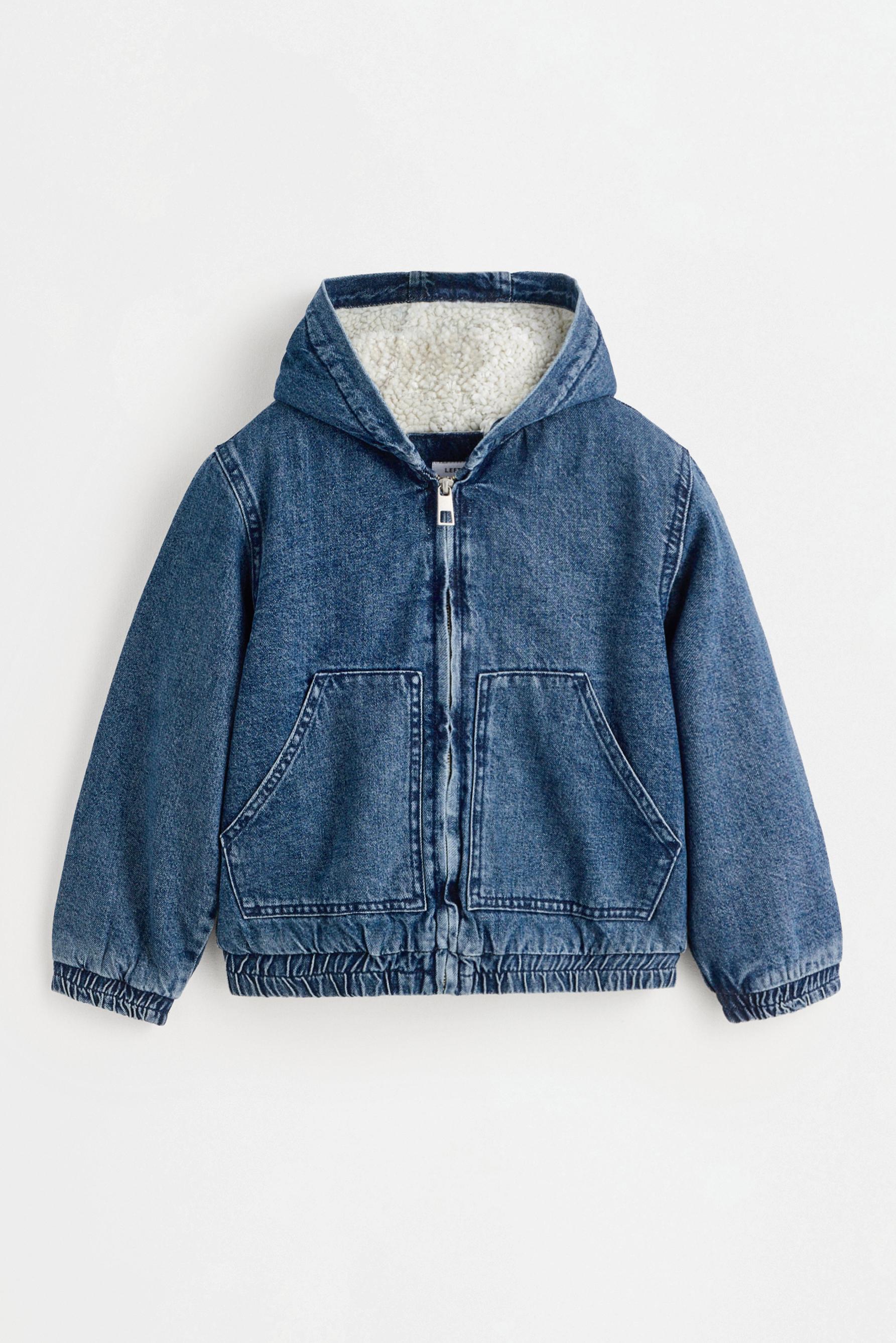 Cazadora denim forro borreguito