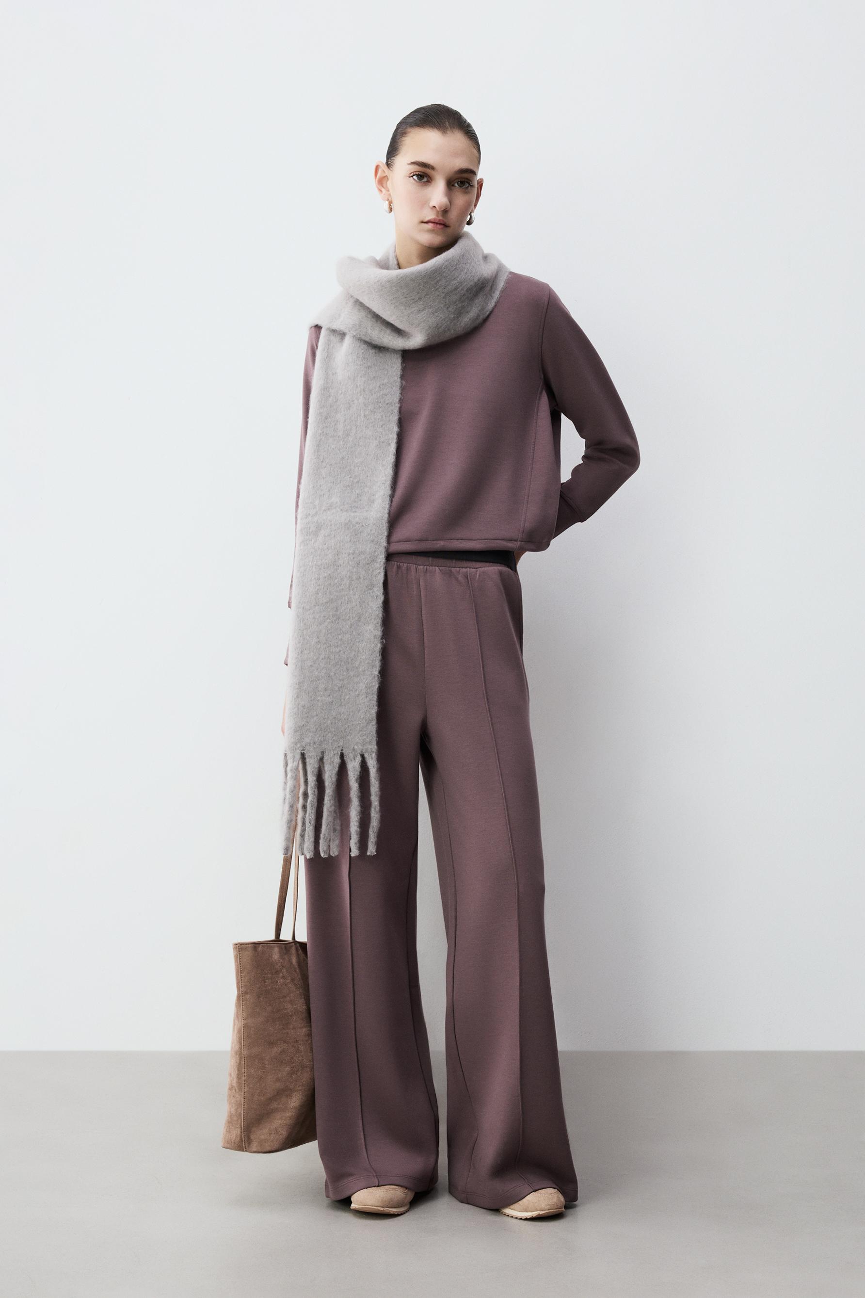 Pantalón felpa fluida