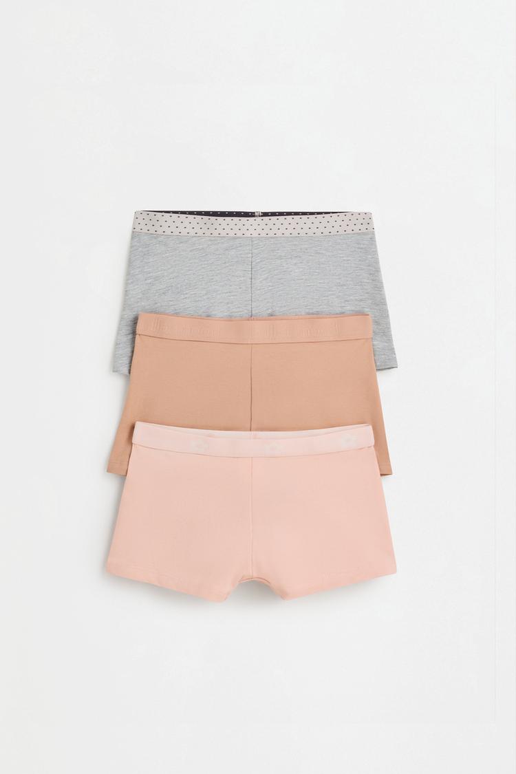 Bow boxer briefs (3-Pack) — PALE PINK