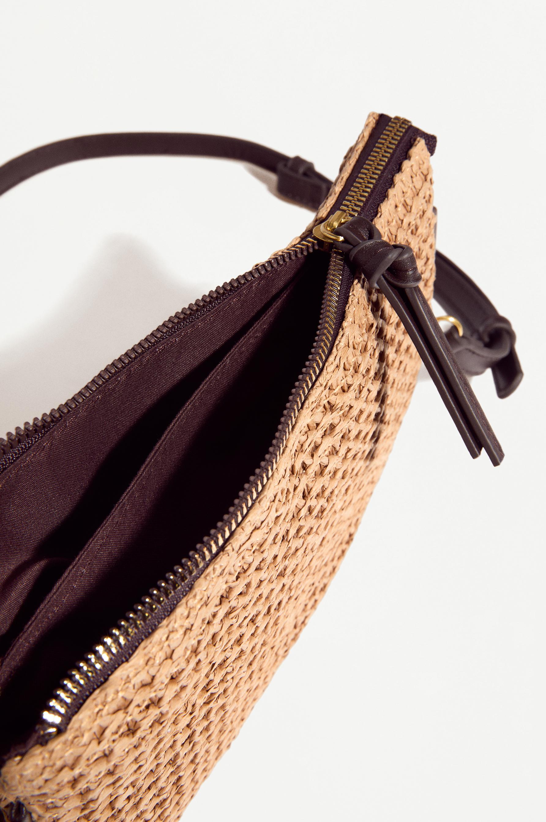 Paper crossbody bag — BEIGE
