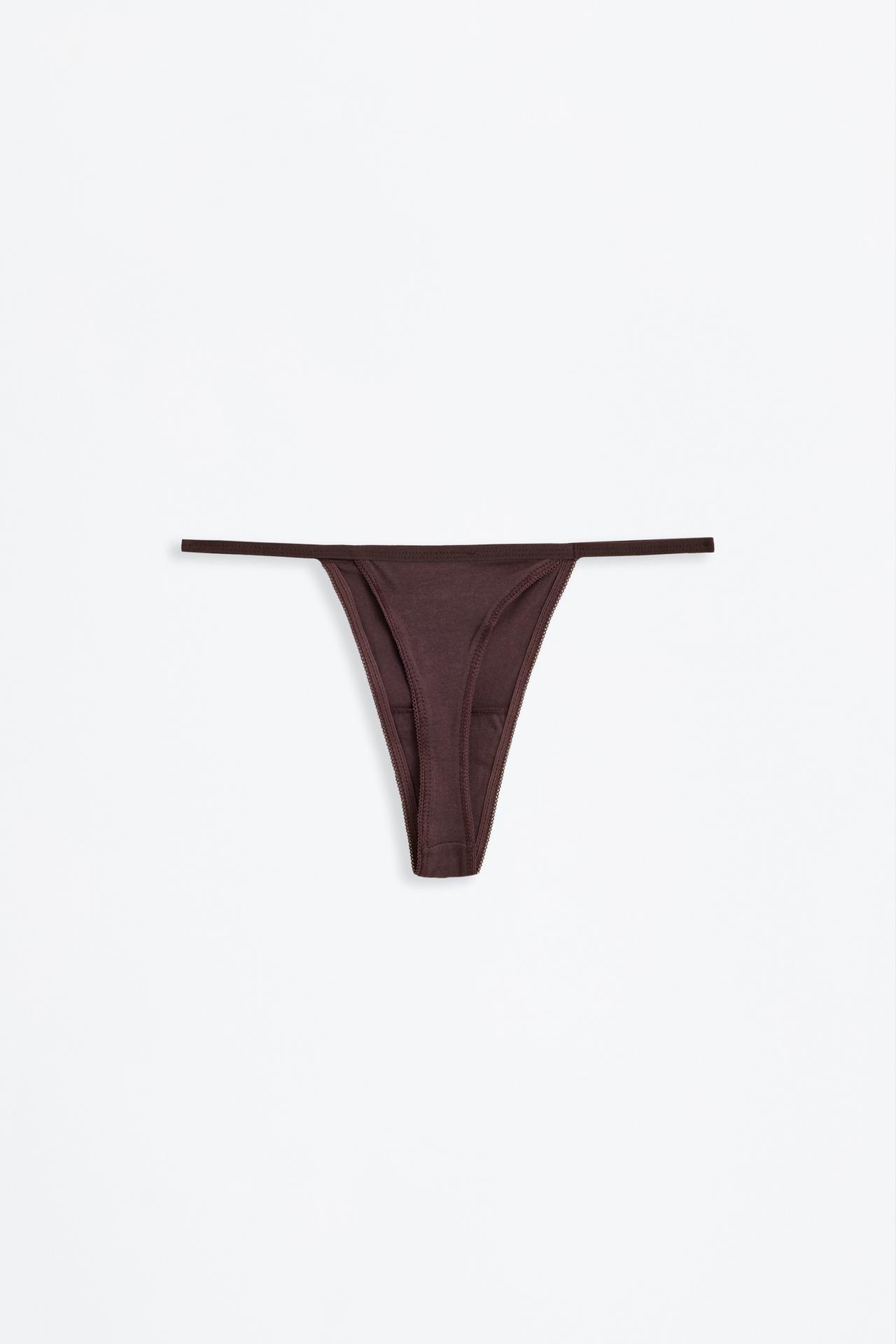 5-pack of thongs — ECRU