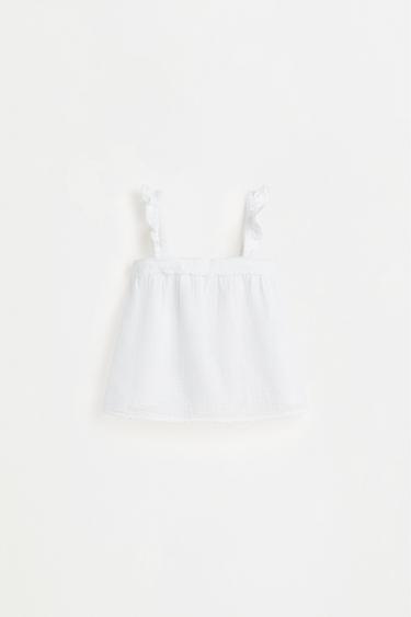 Double gauze strappy top — OFF WHITE 1