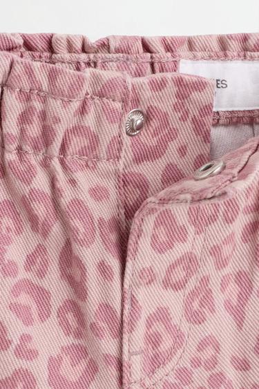 Animal print wide-leg trousers — MEDIUM PINK 4