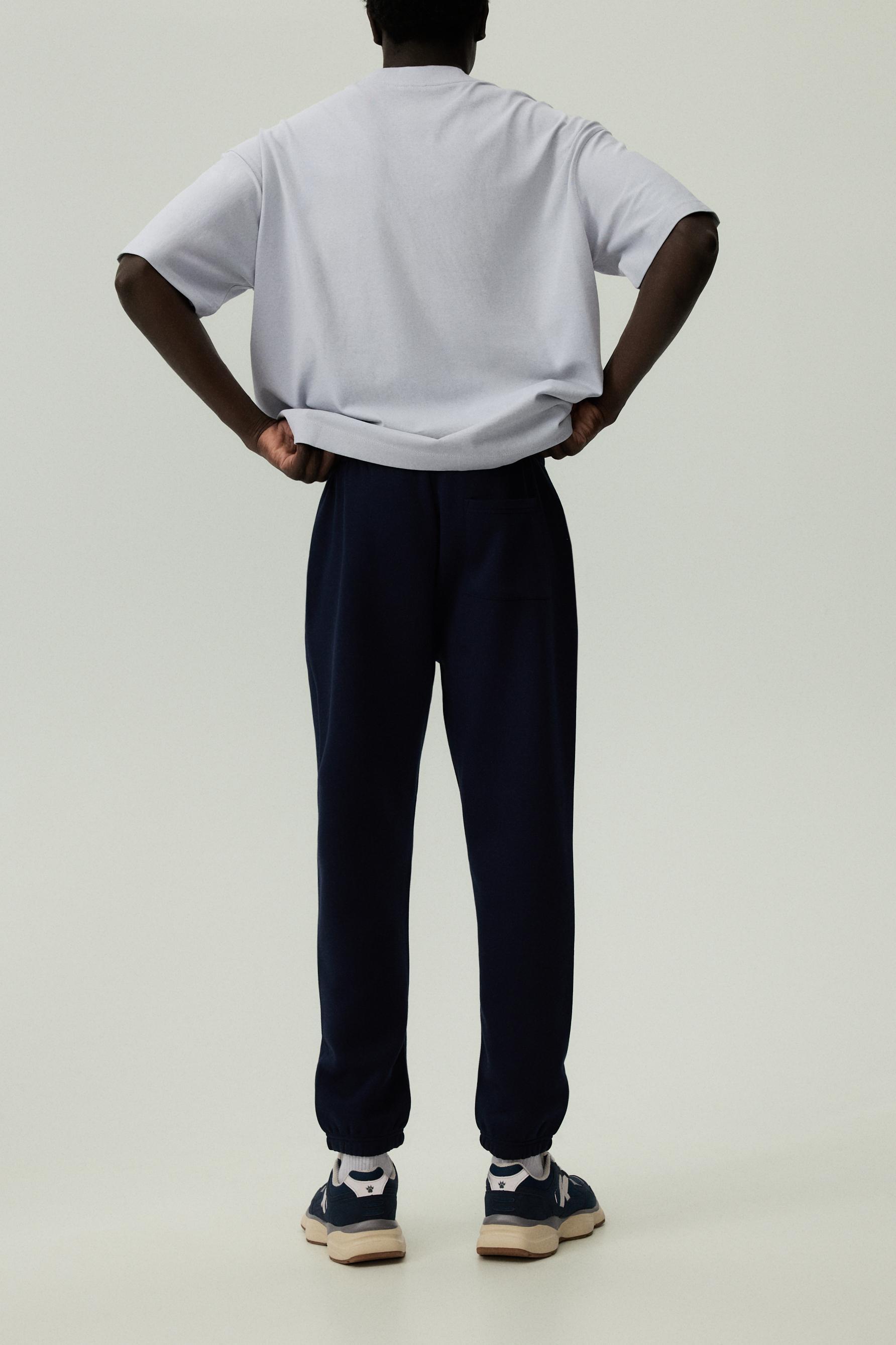 Slim fit tracksuit bottoms — NAVY
