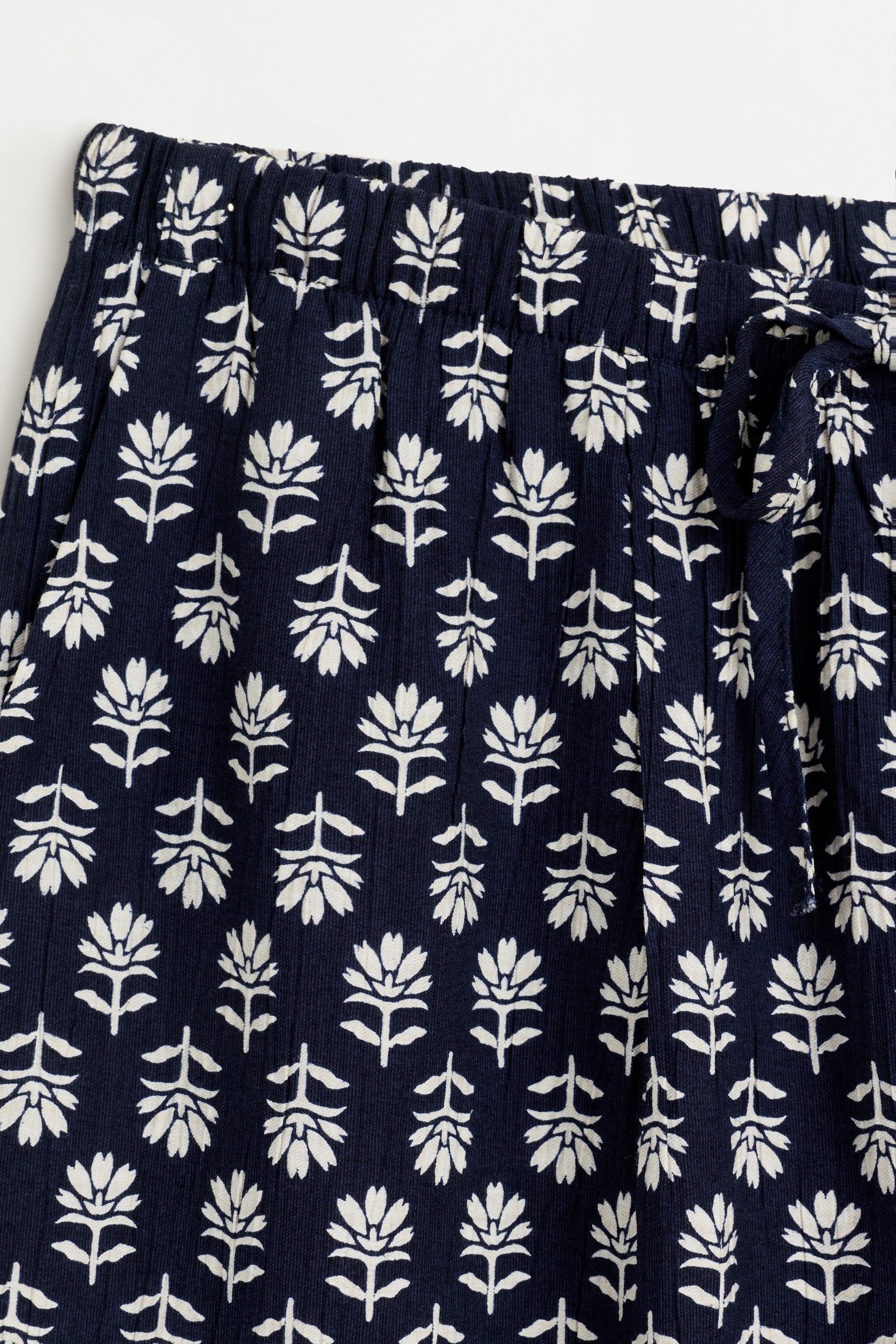 Textured jogging trousers — NAVY BLUE
