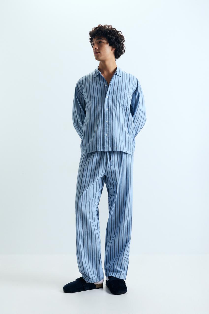 Pijama largo camisero Pijamas ROPA Hombre Lefties ESPAÑA