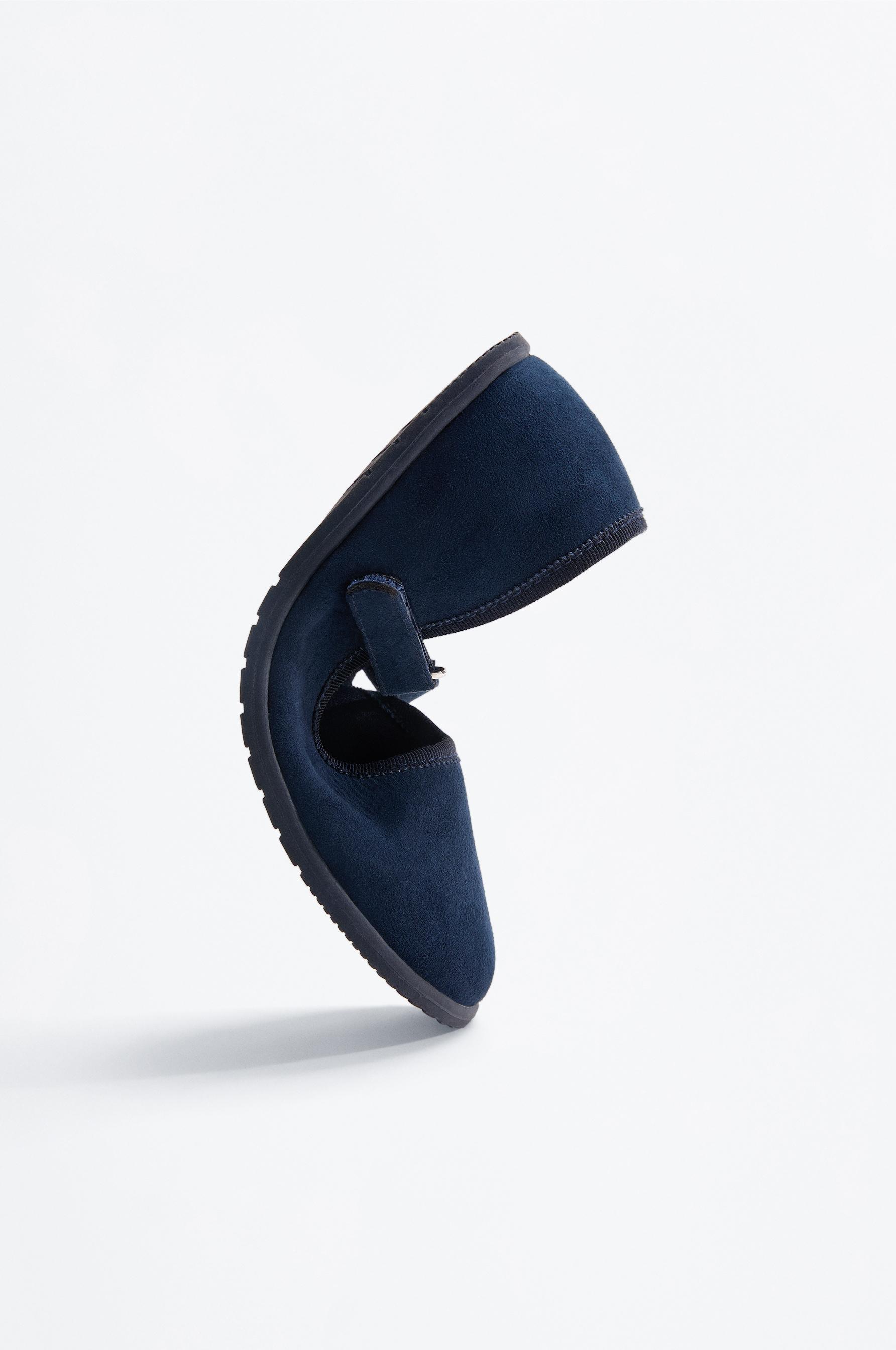 BAREFOOT MARY JANE BALLET FLAT — NAVY BLUE