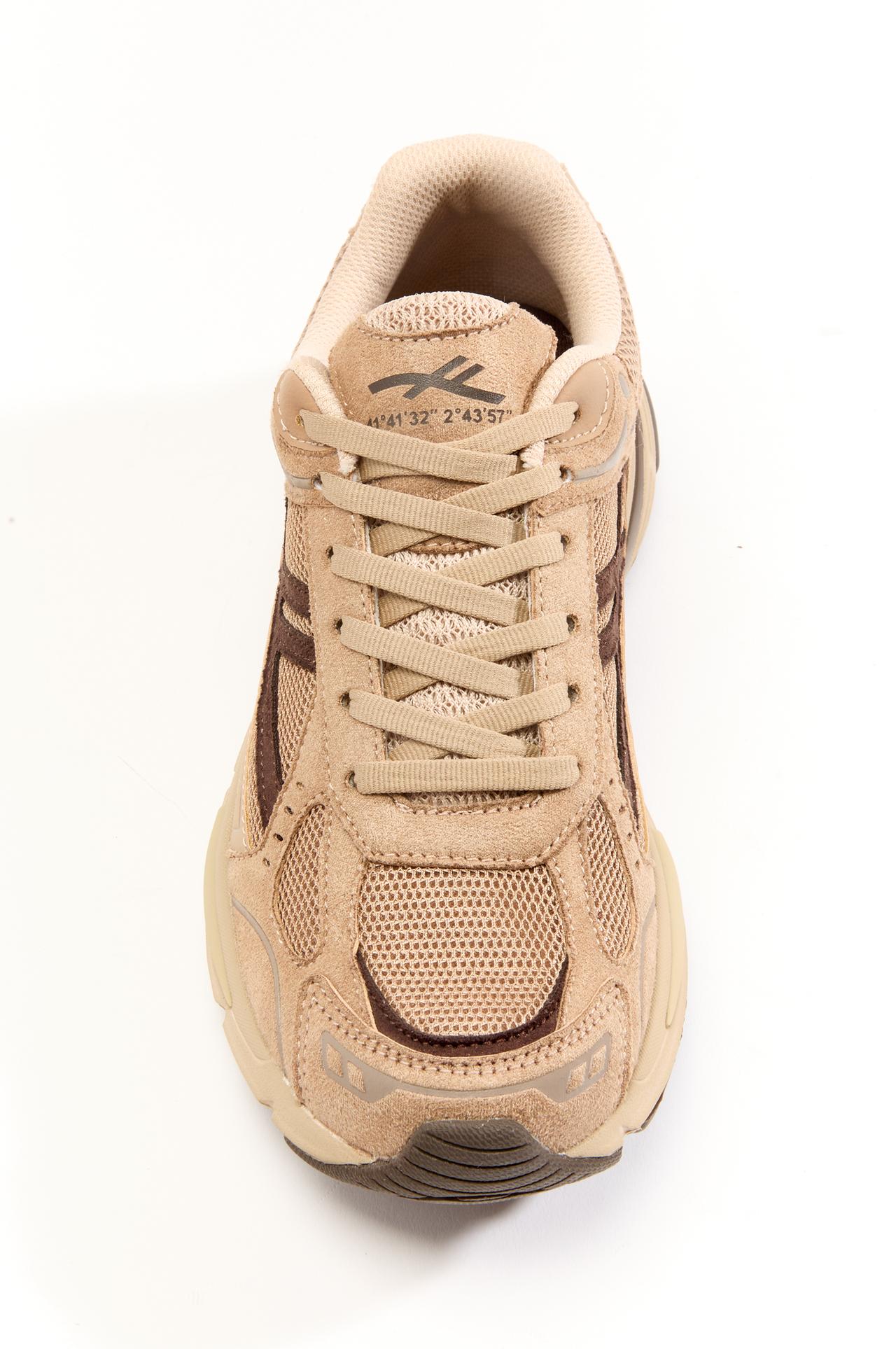 Suede athletic sneaker — LEATHER