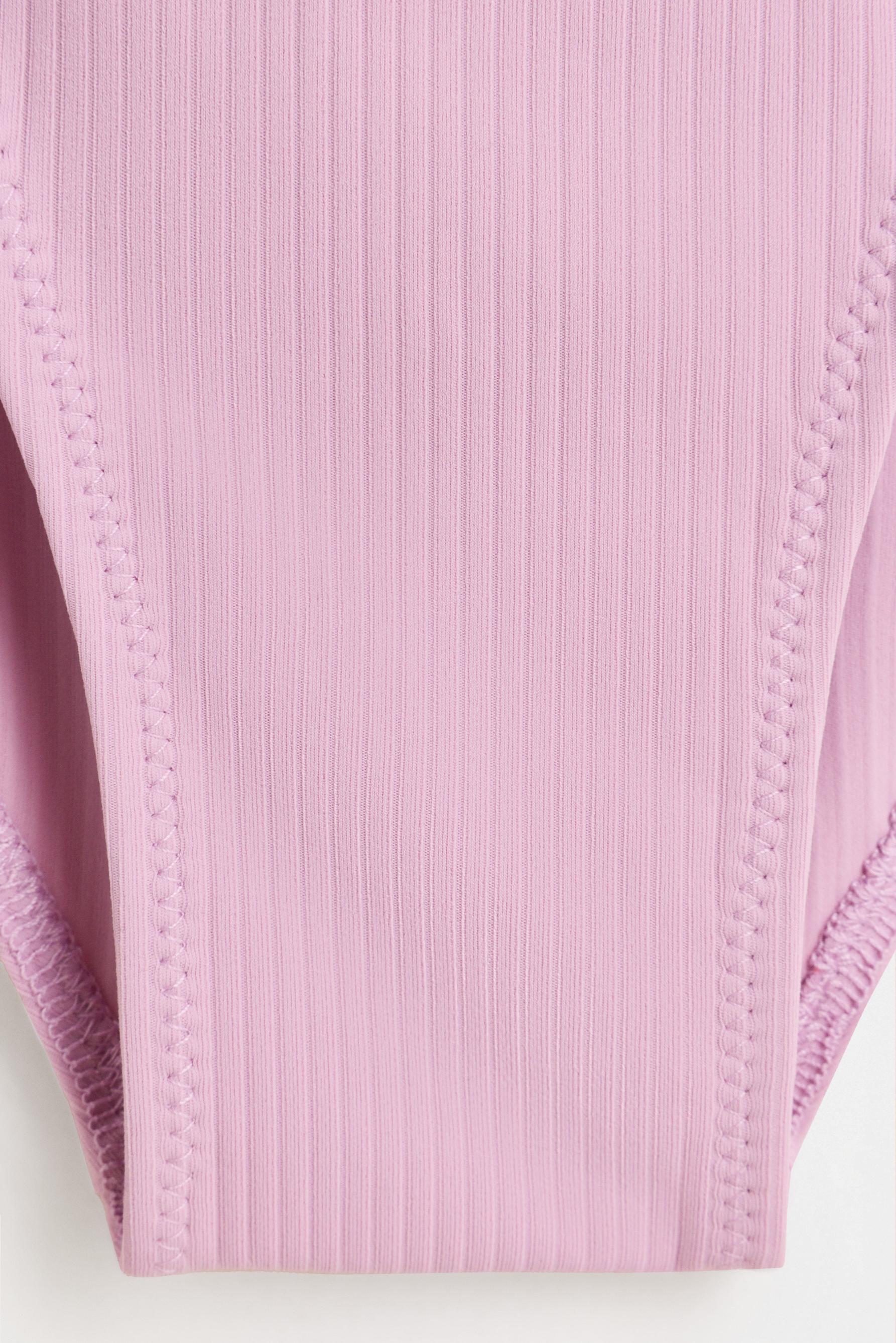 Ribbed ballet bodysuit — PINK