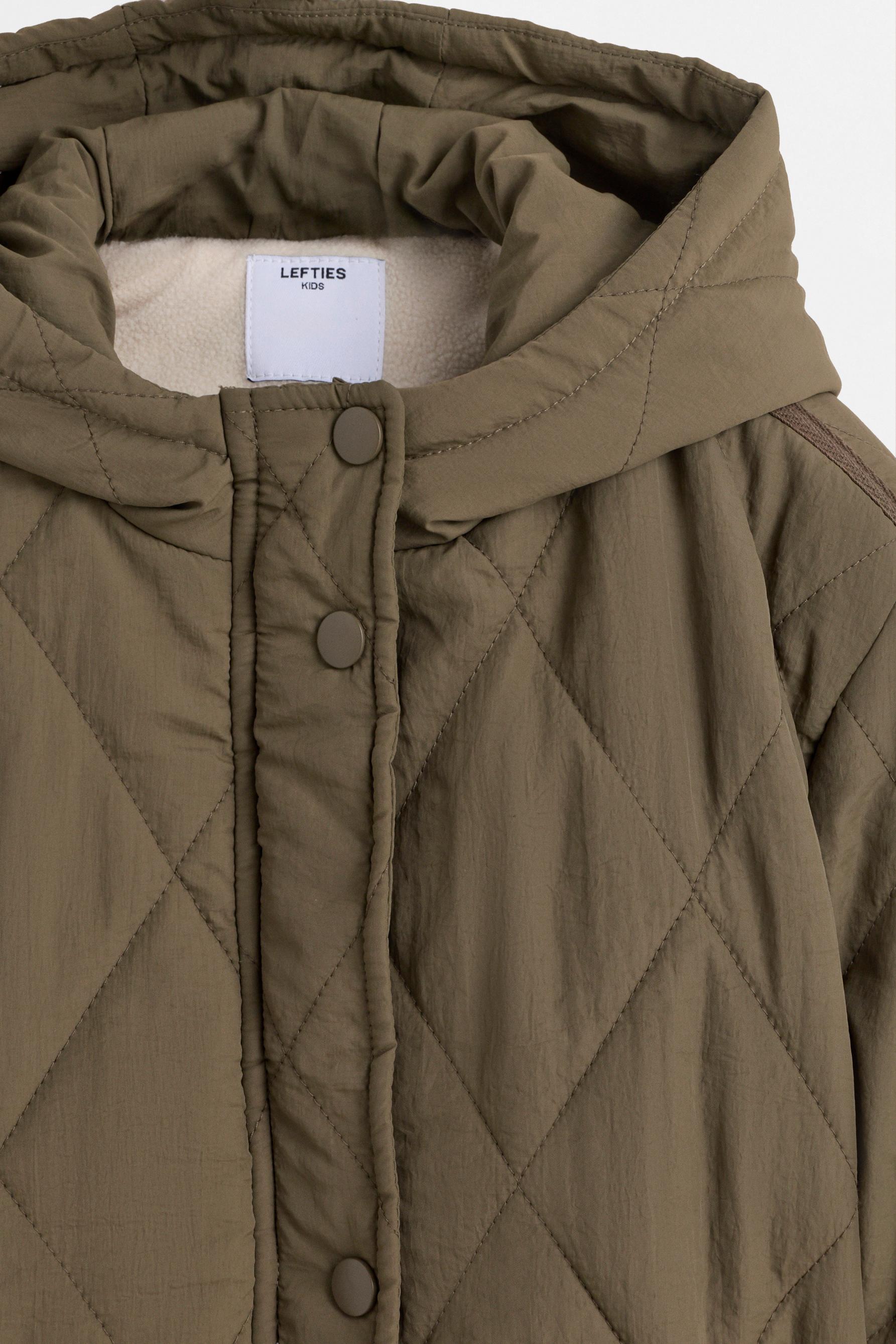 Lightweight quilted coat — DARK KHAKI
