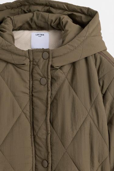 Lightweight quilted coat — DARK KHAKI 4